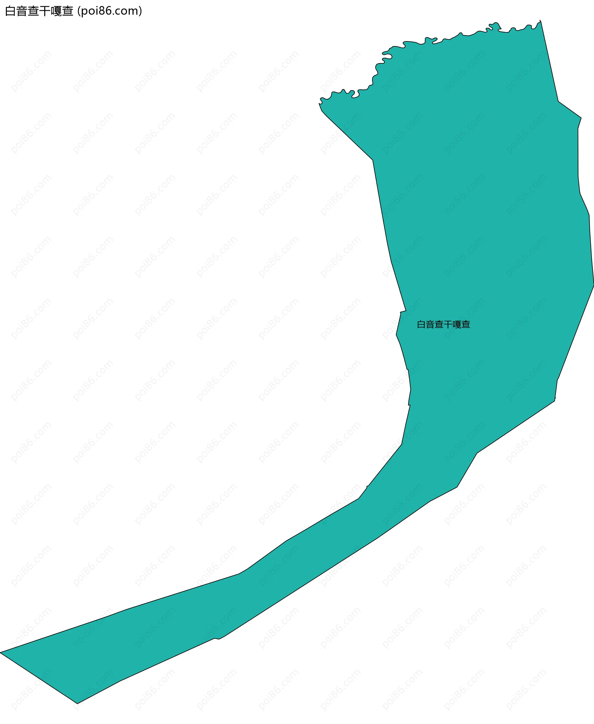 白音查干嘎查边界地图