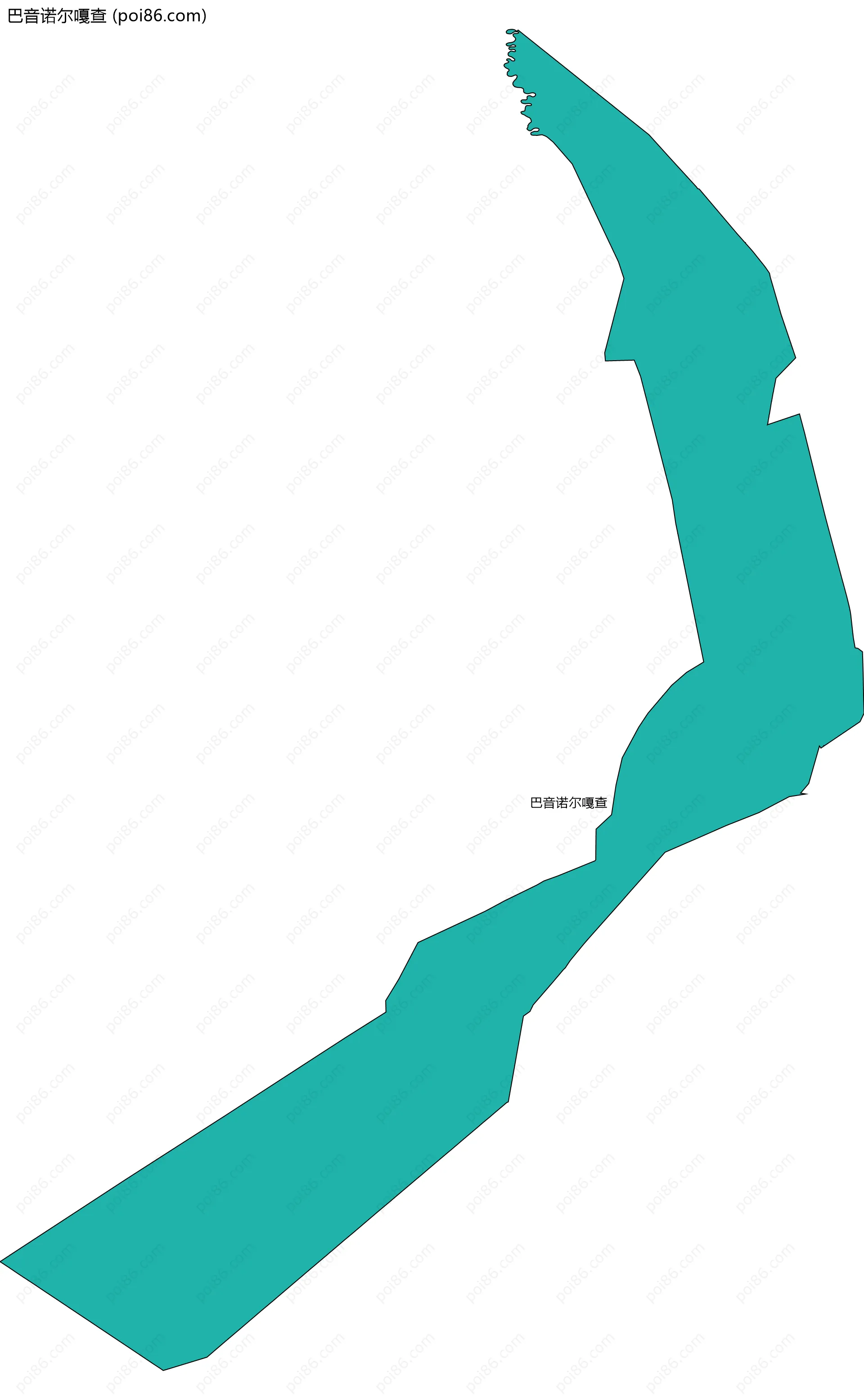 巴音诺尔嘎查边界地图