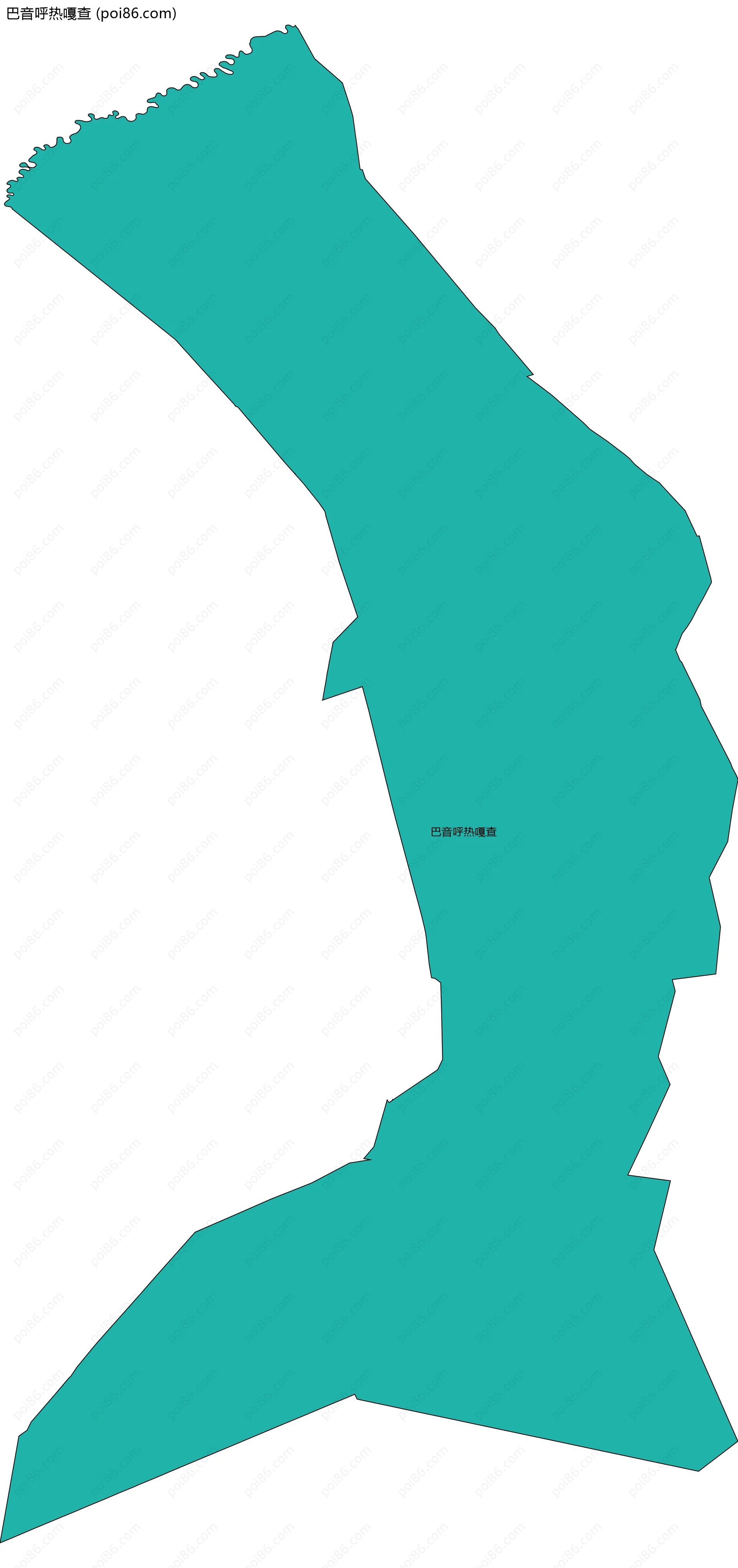 巴音呼热嘎查边界地图