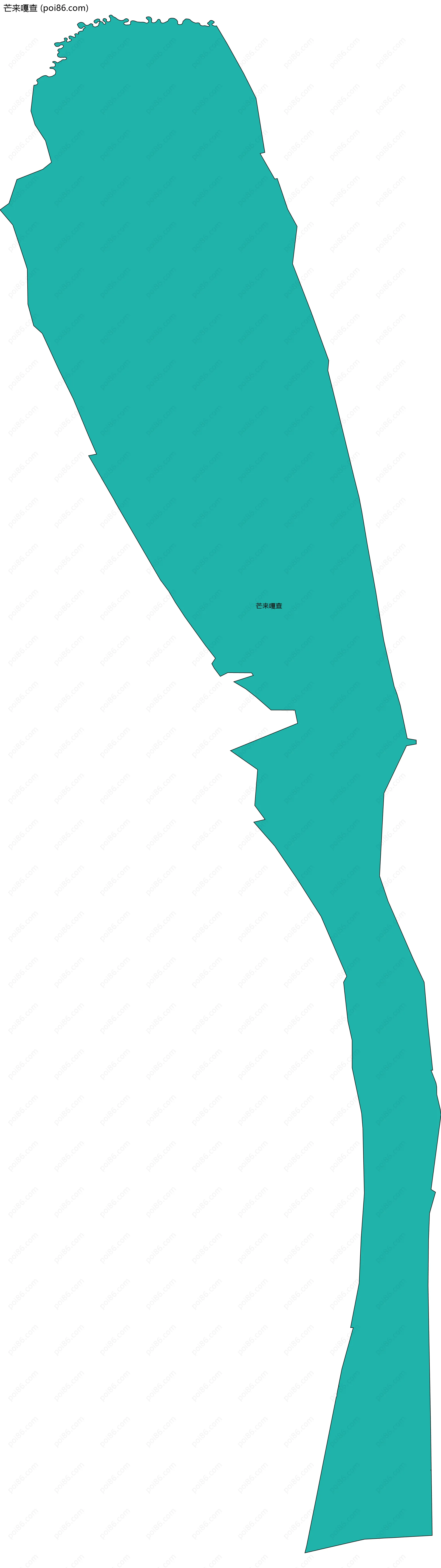 芒来嘎查边界地图