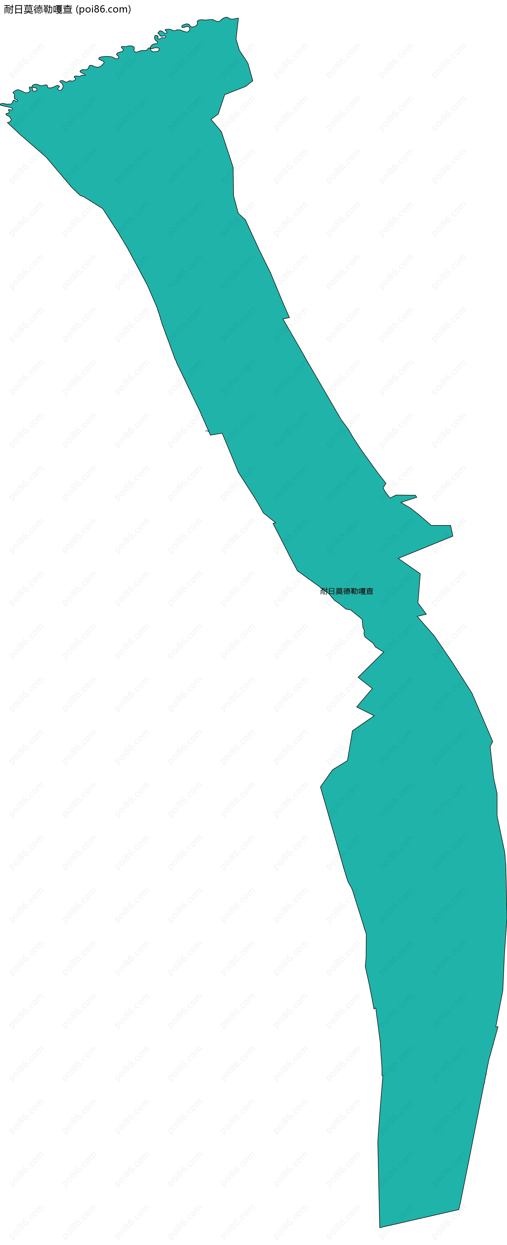 耐日莫德勒嘎查边界地图