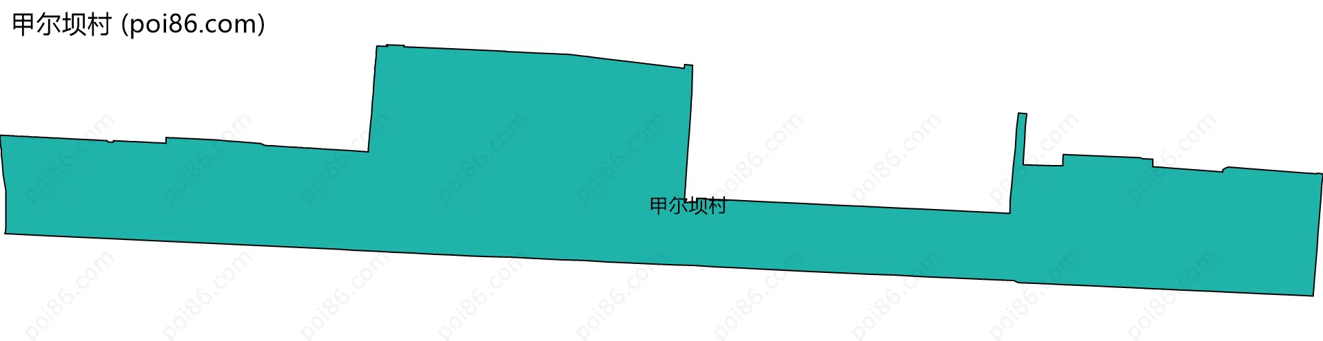 甲尔坝村边界地图