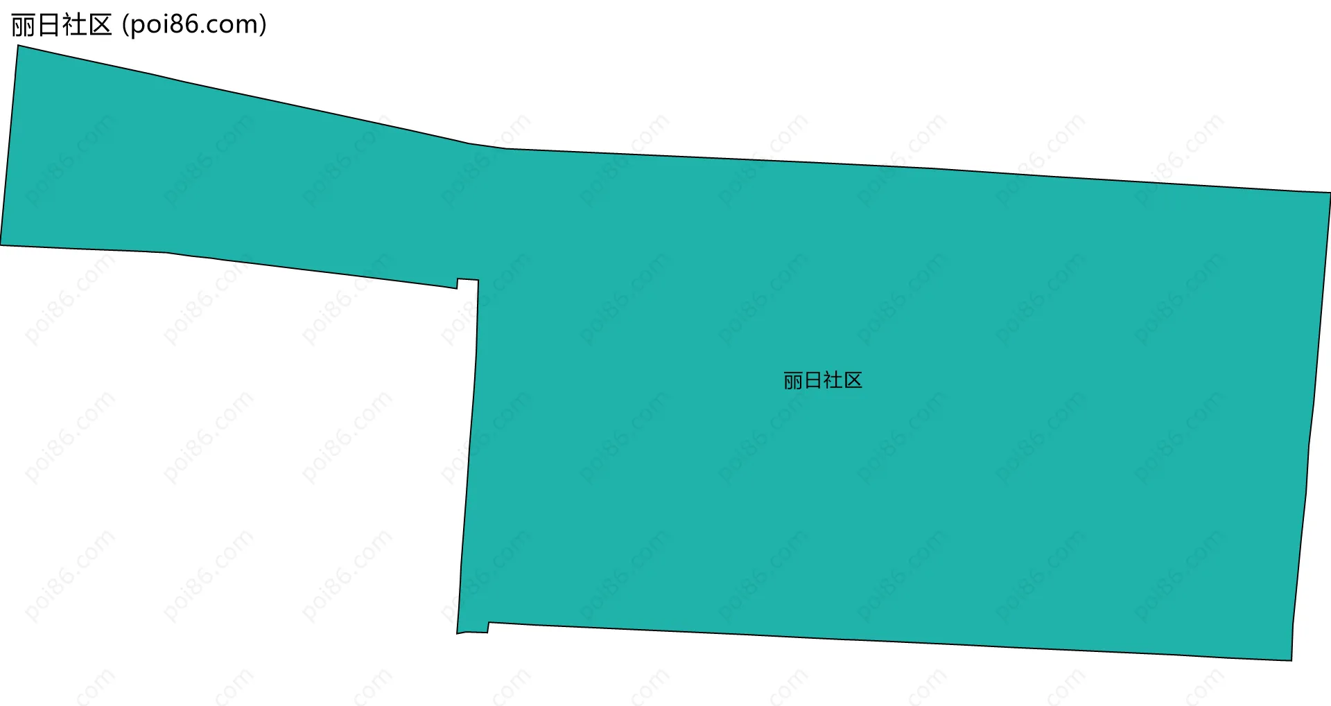 丽日社区边界地图