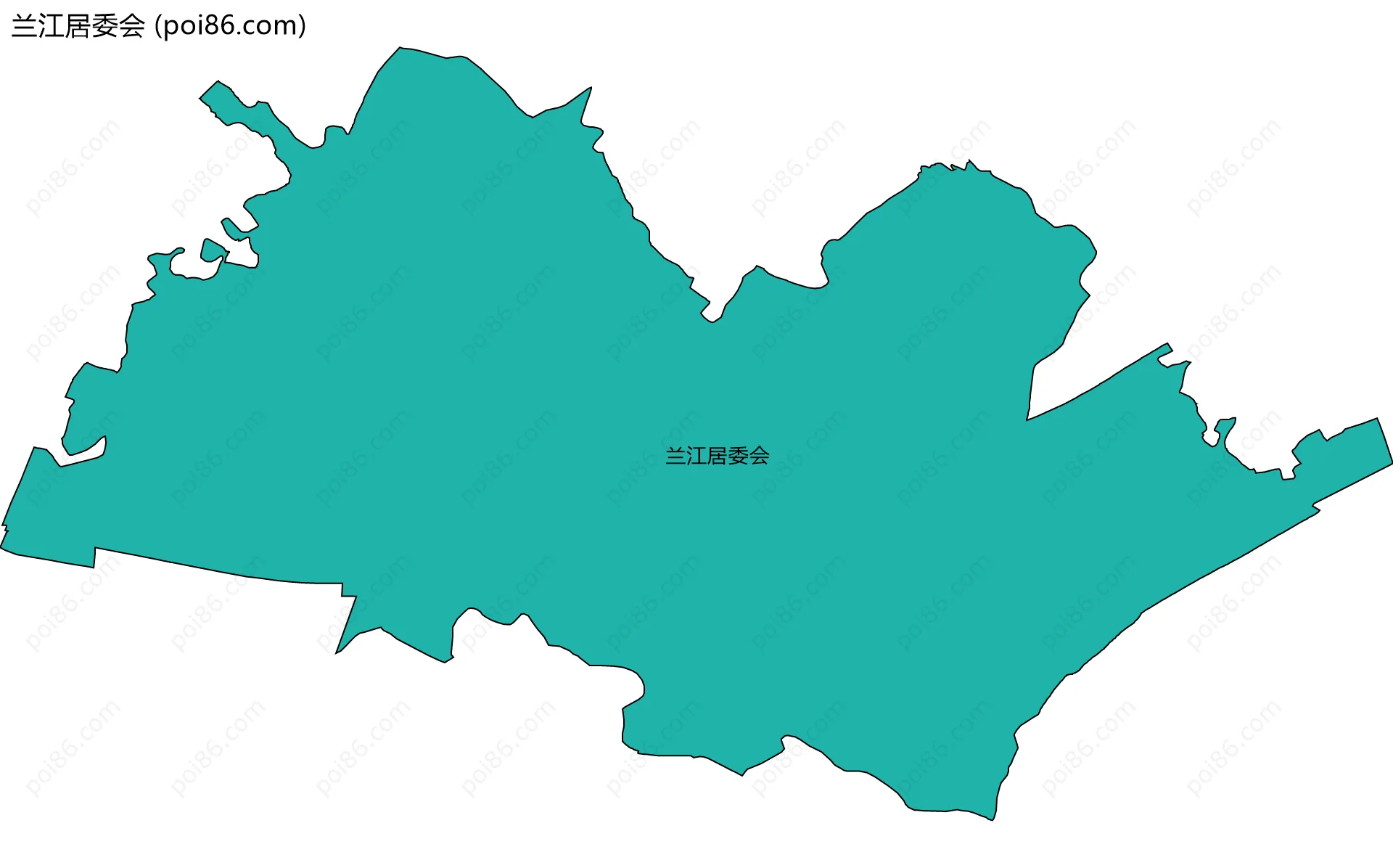 兰江居委会边界地图