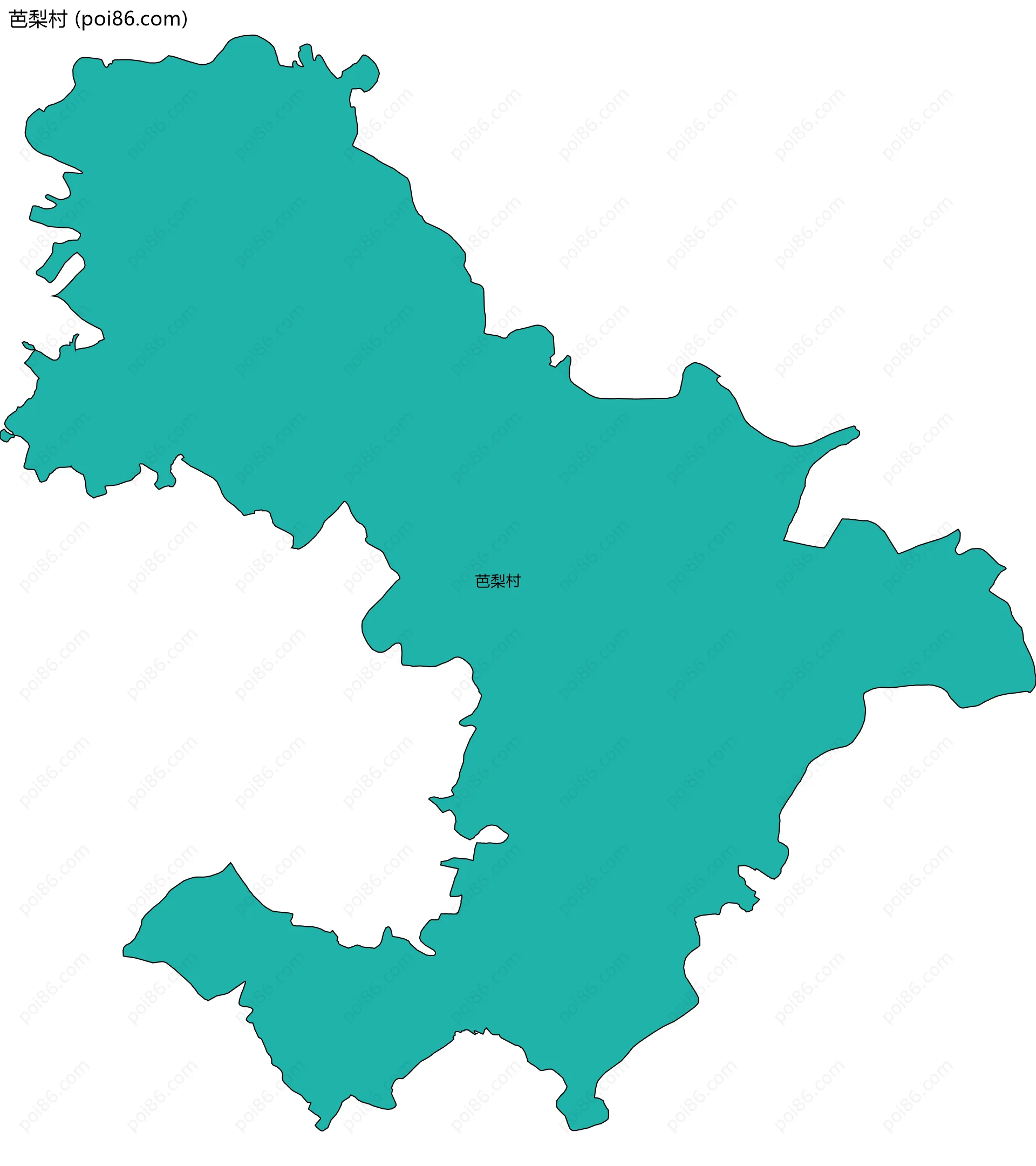 芭梨村边界地图