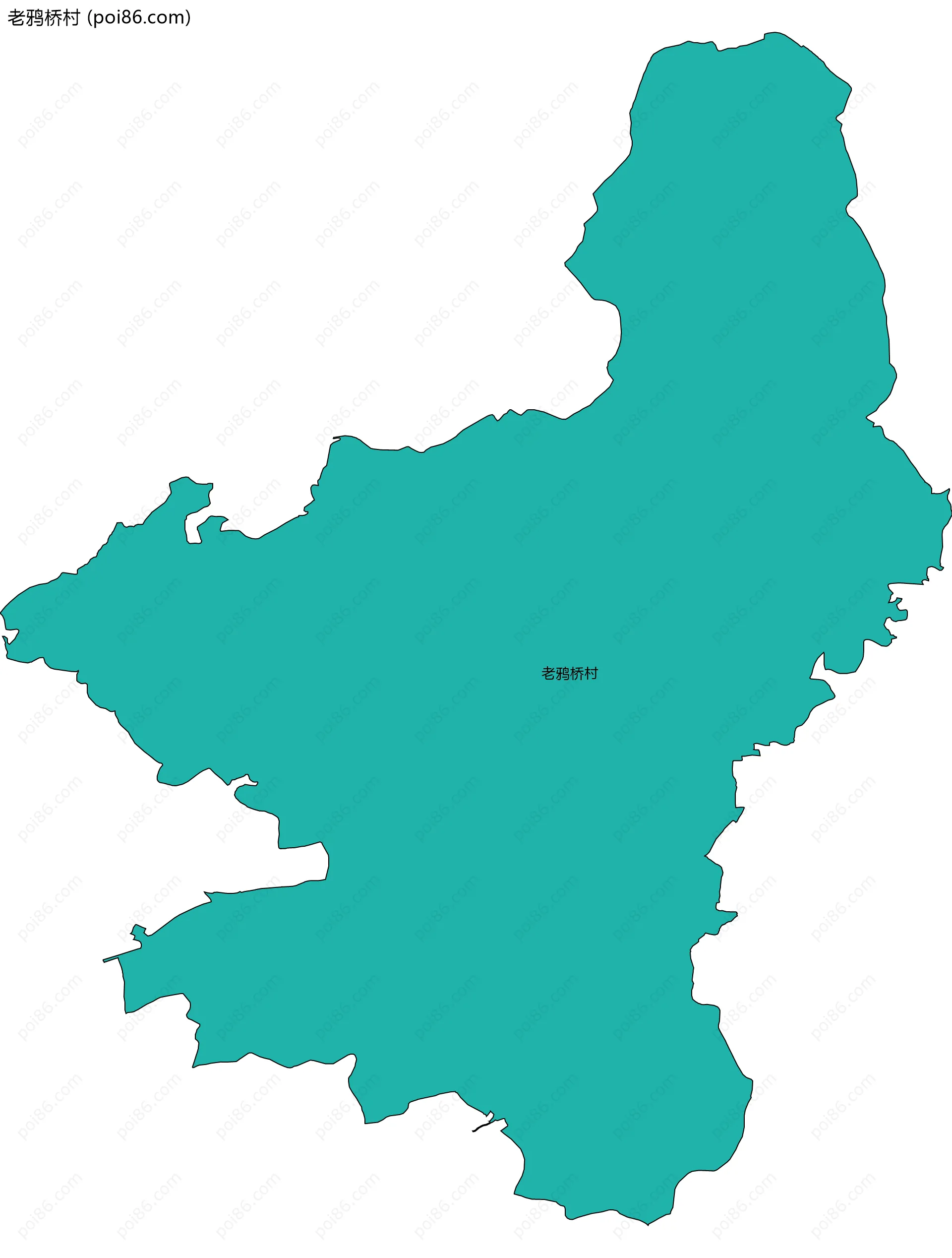 老鸦桥村边界地图