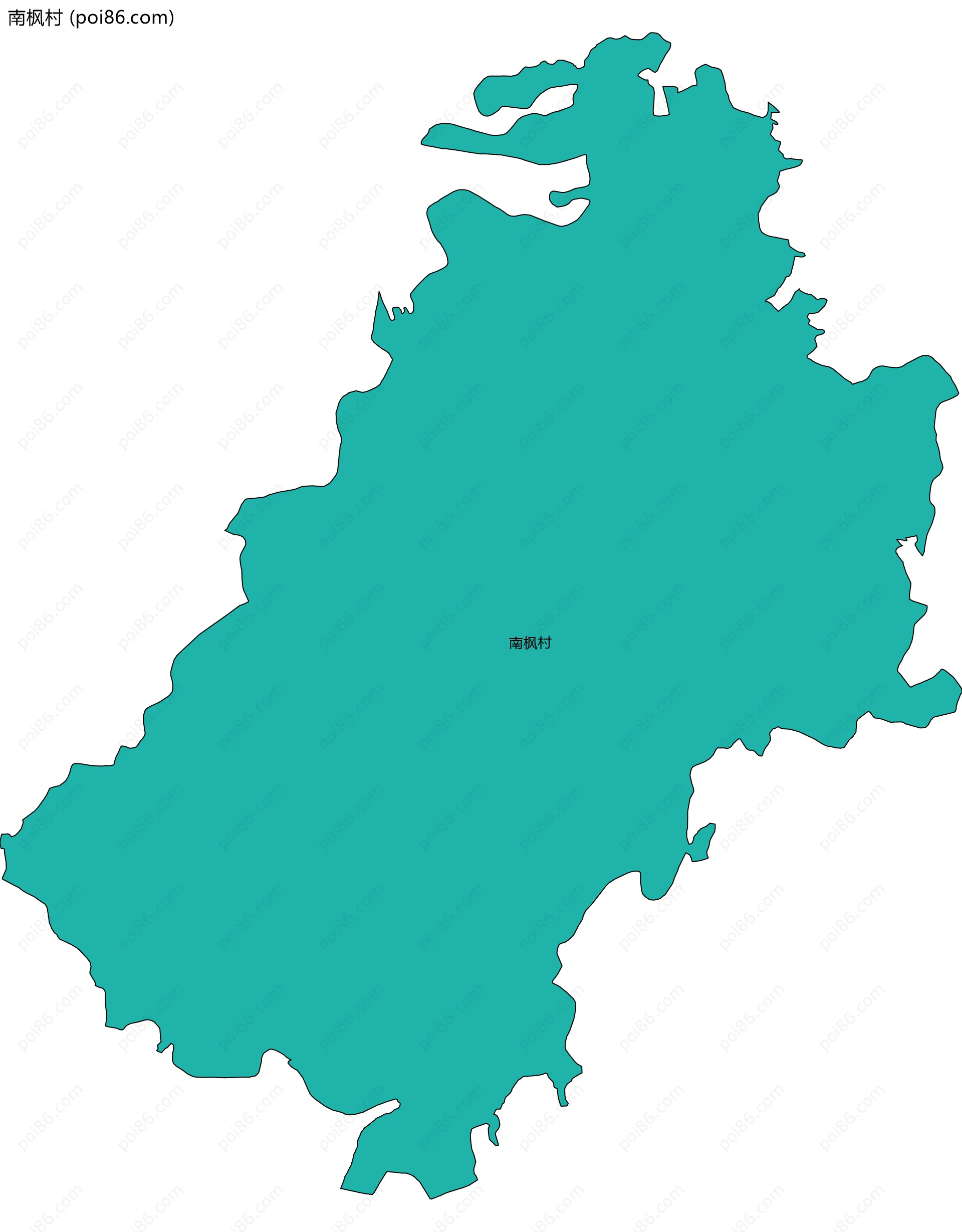 南枫村边界地图