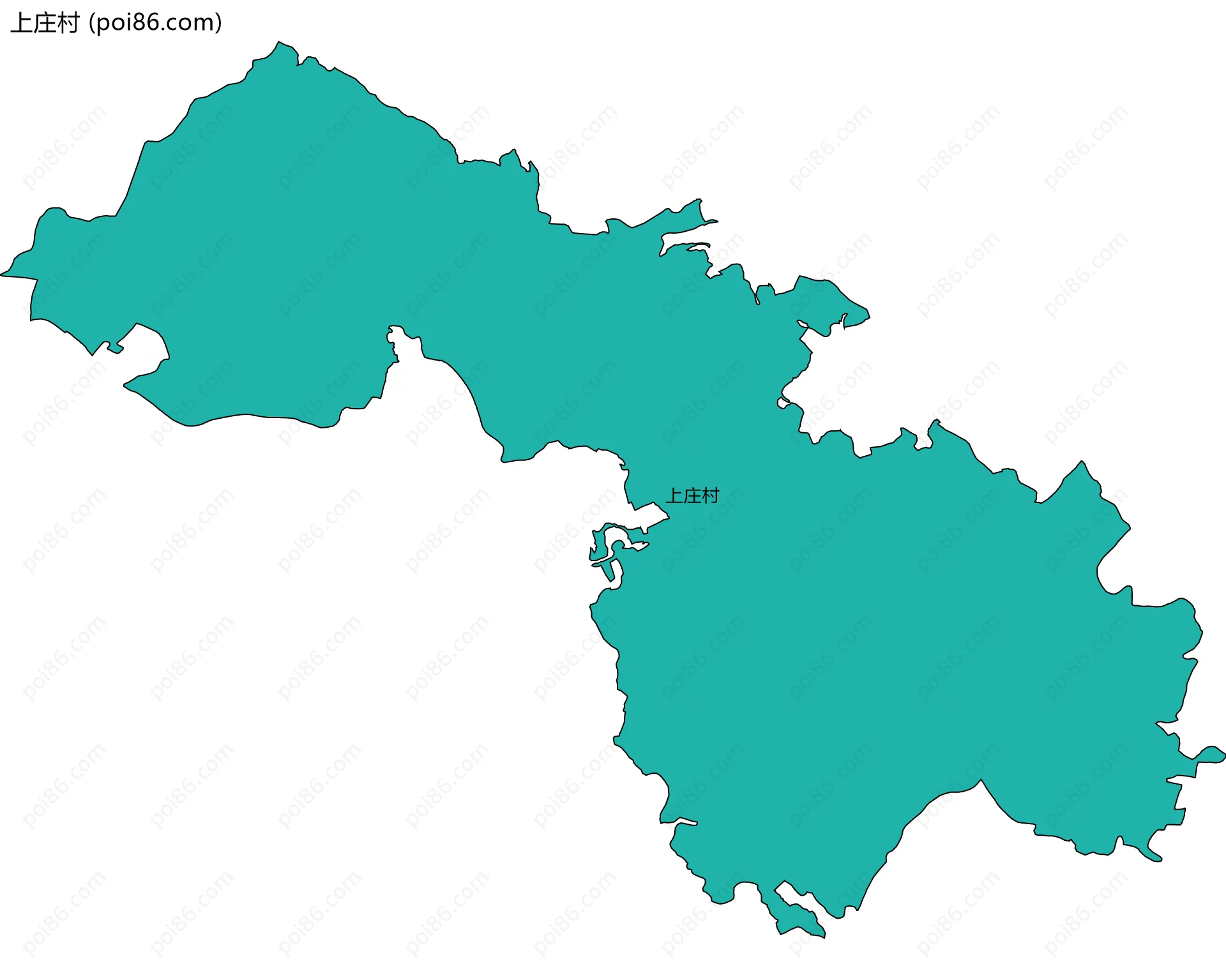 上庄村边界地图