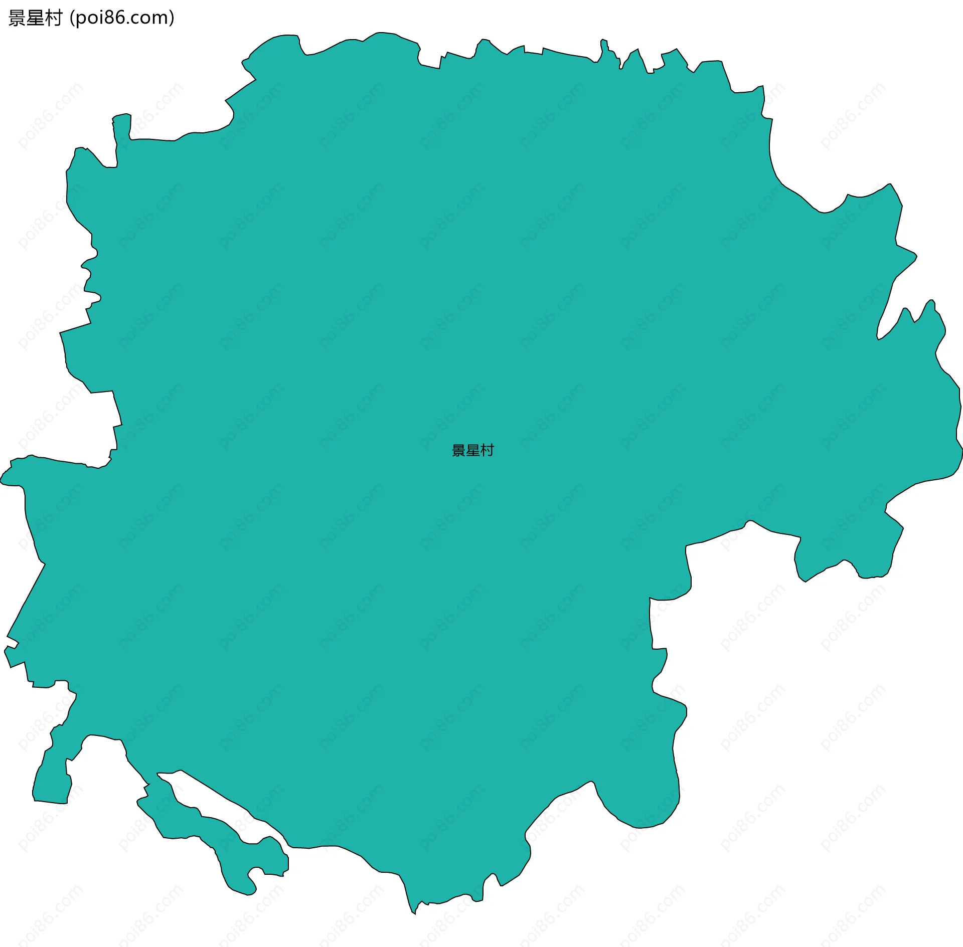 景星村边界地图