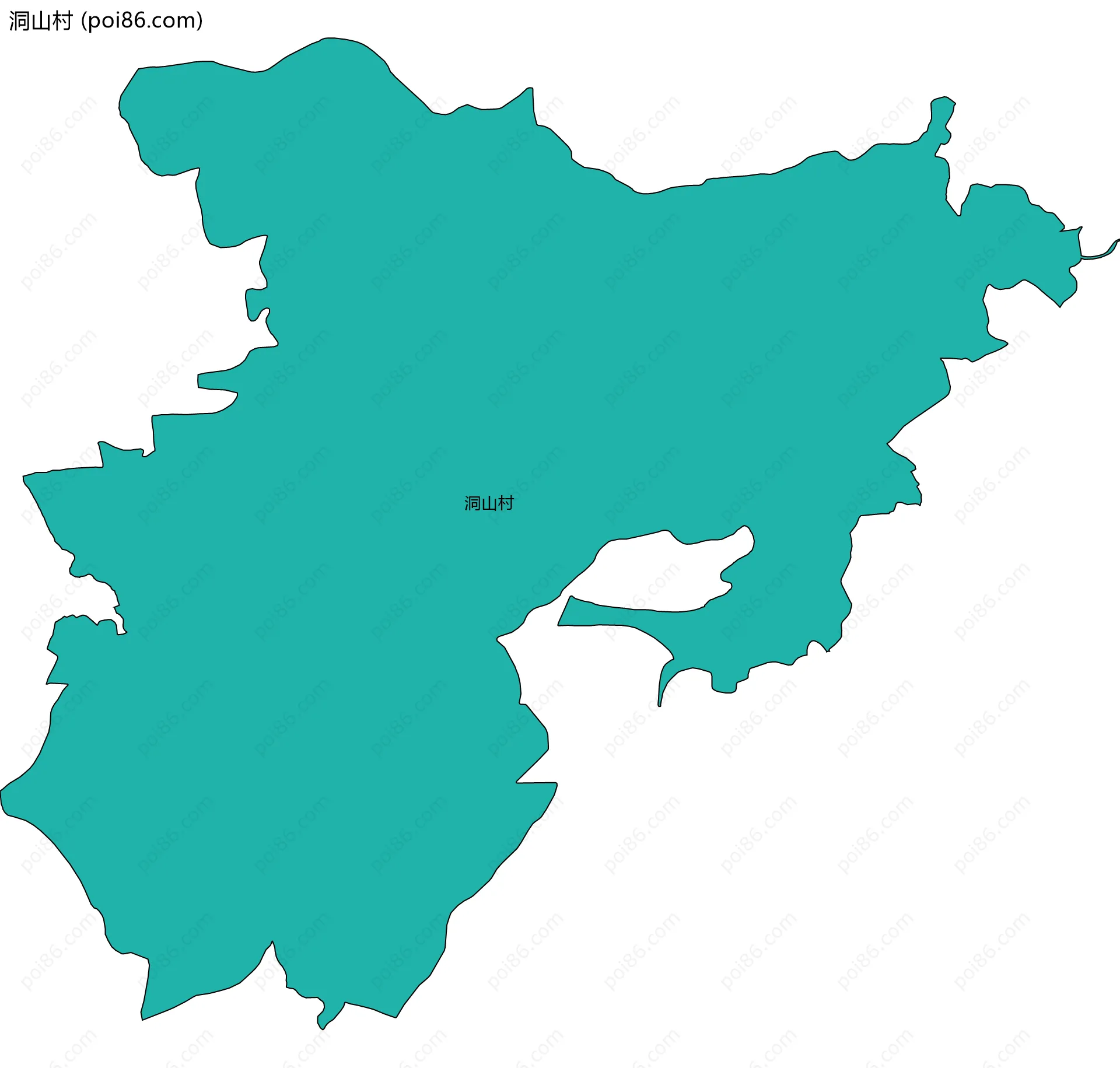 洞山村边界地图
