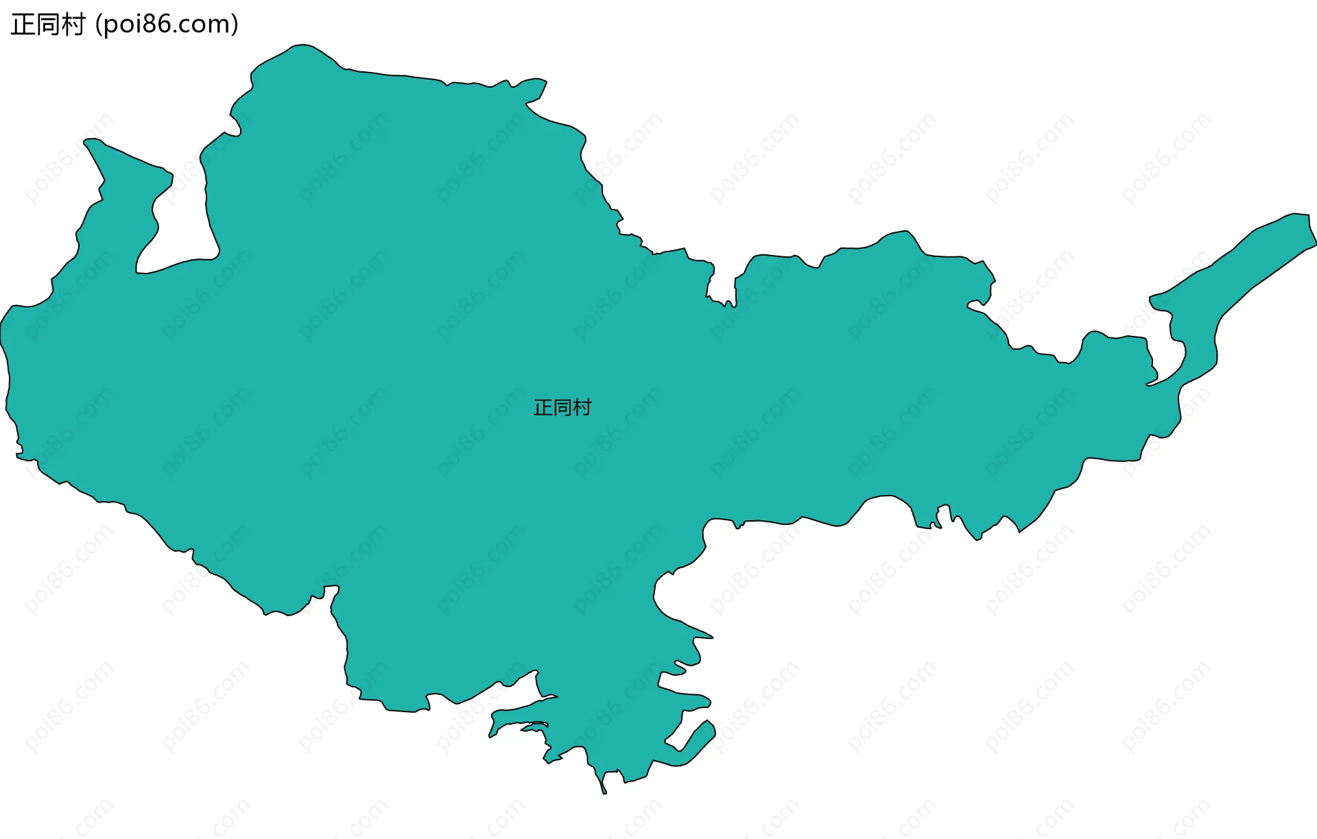正同村边界地图
