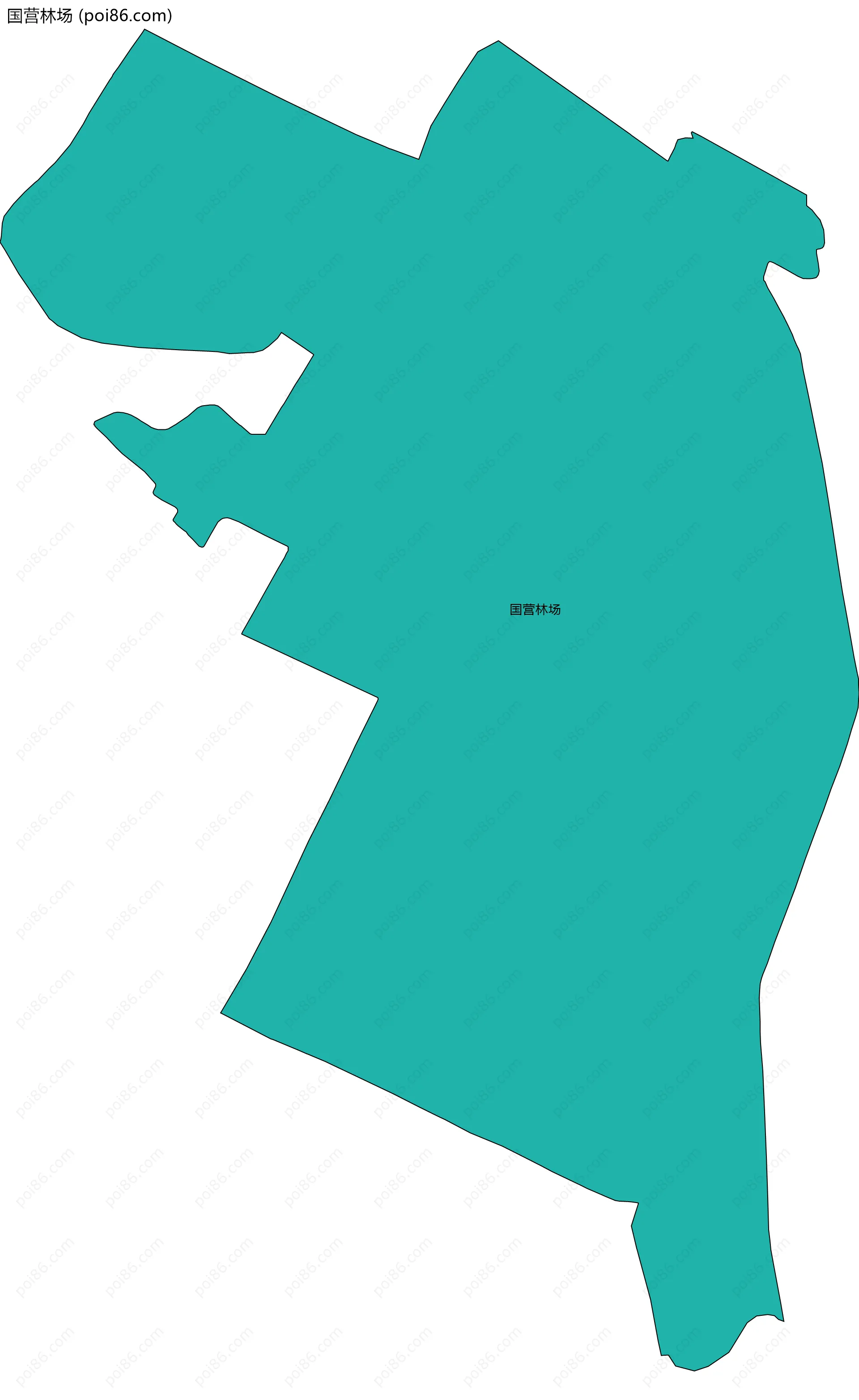 国营林场边界地图