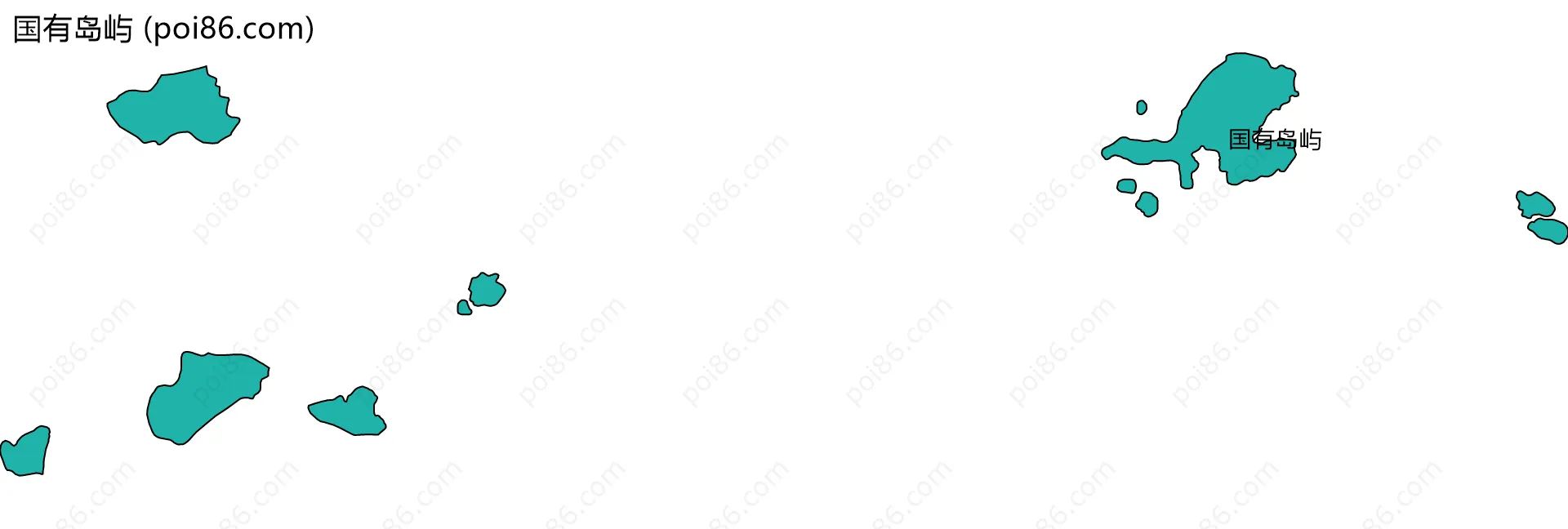 国有岛屿边界地图