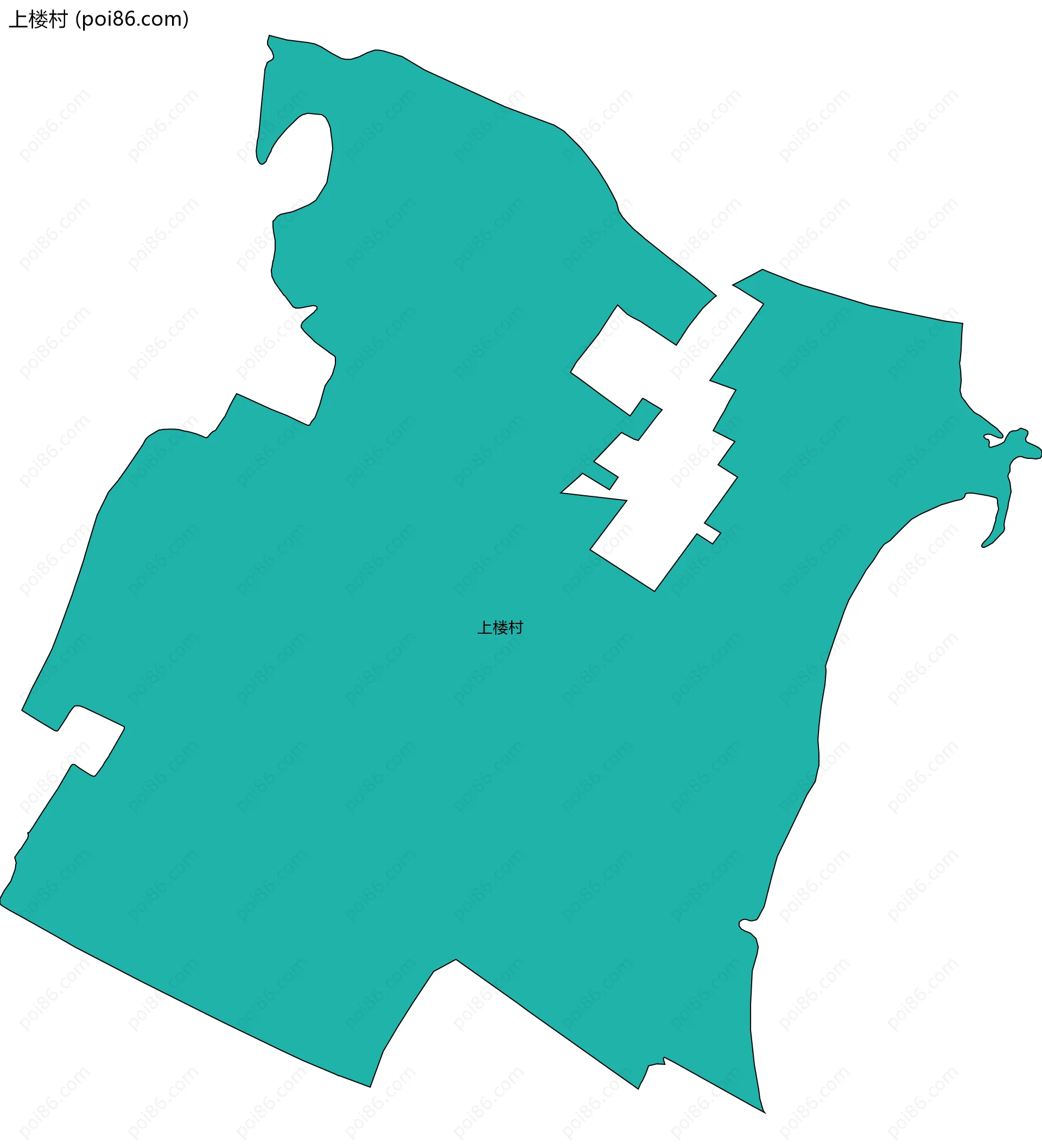 上楼村边界地图