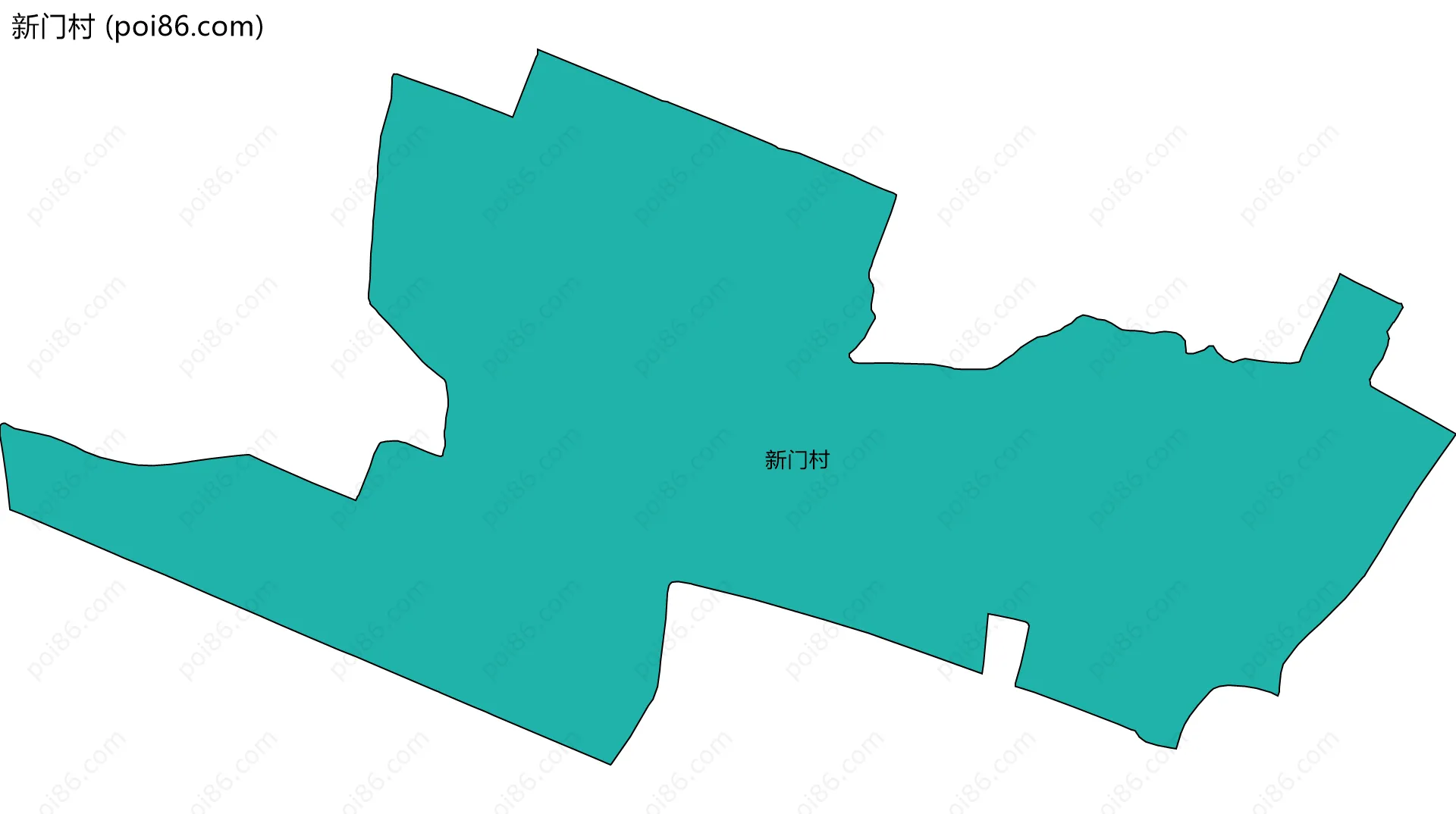 新门村边界地图