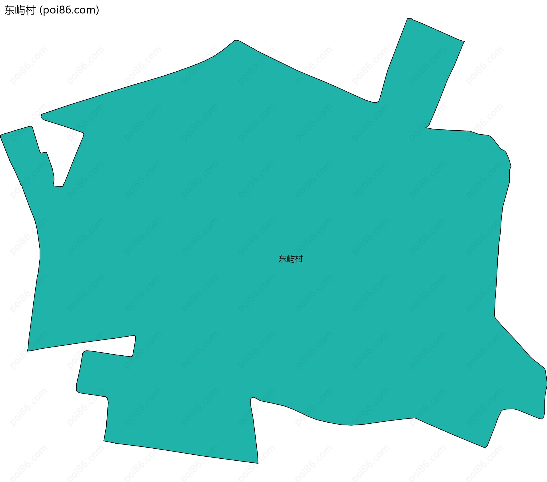 东屿村边界地图