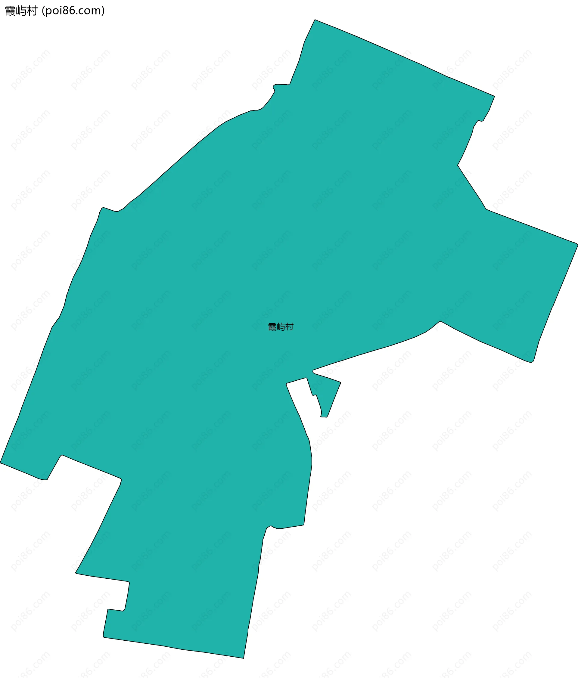霞屿村边界地图