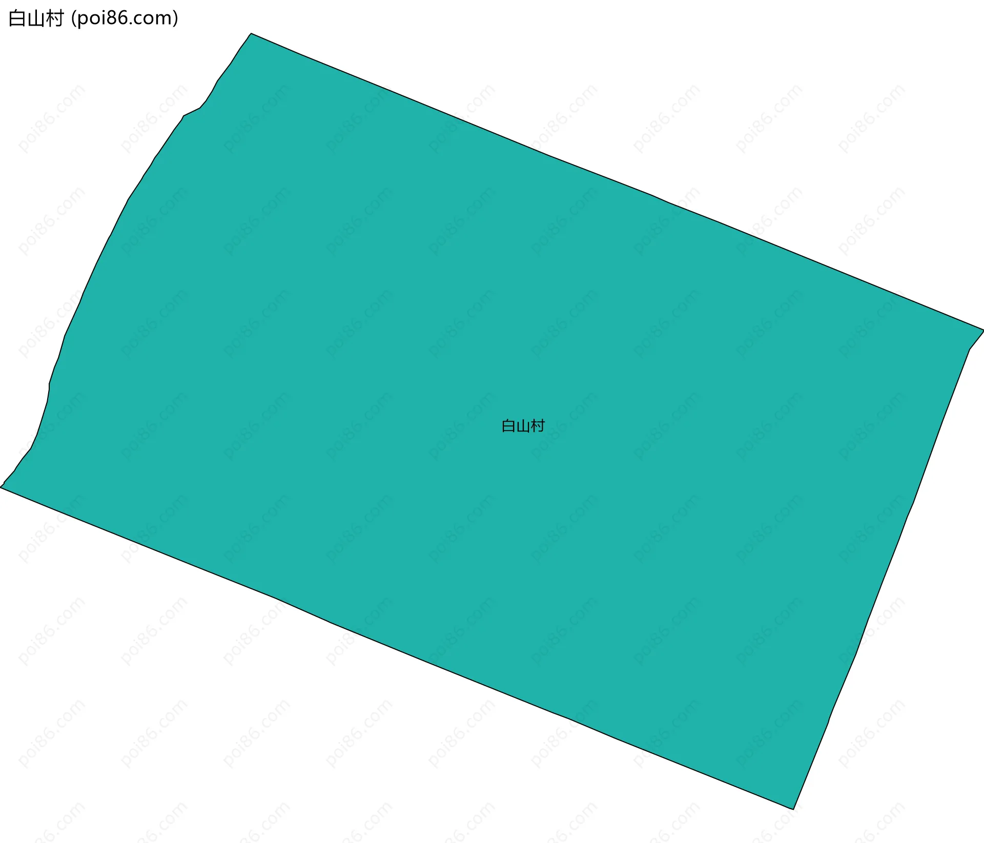 白山村边界地图