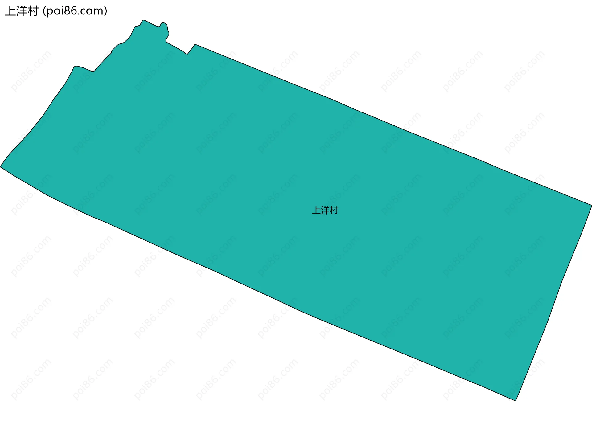 上洋村边界地图