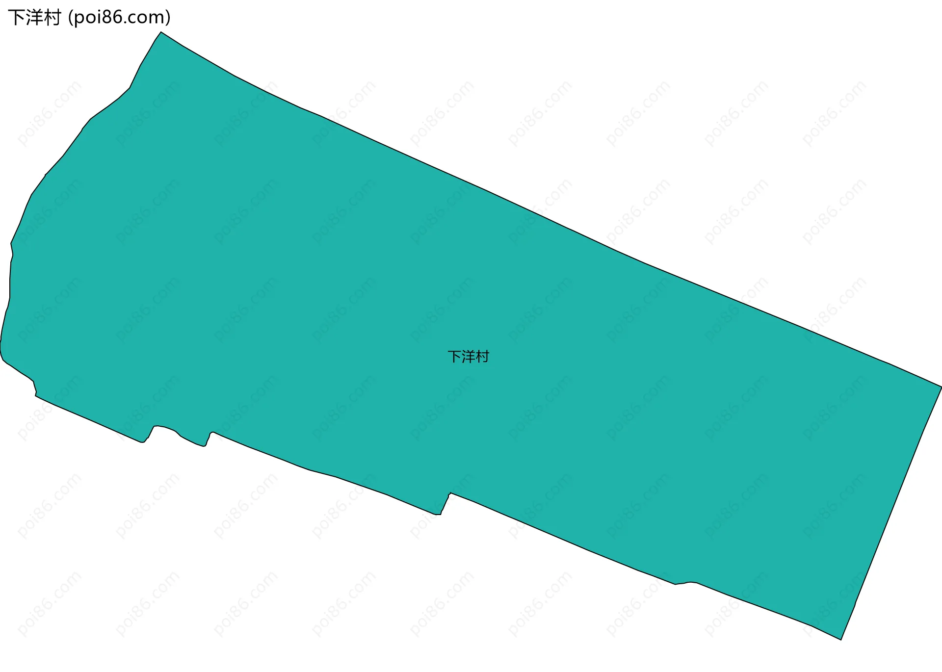 下洋村边界地图