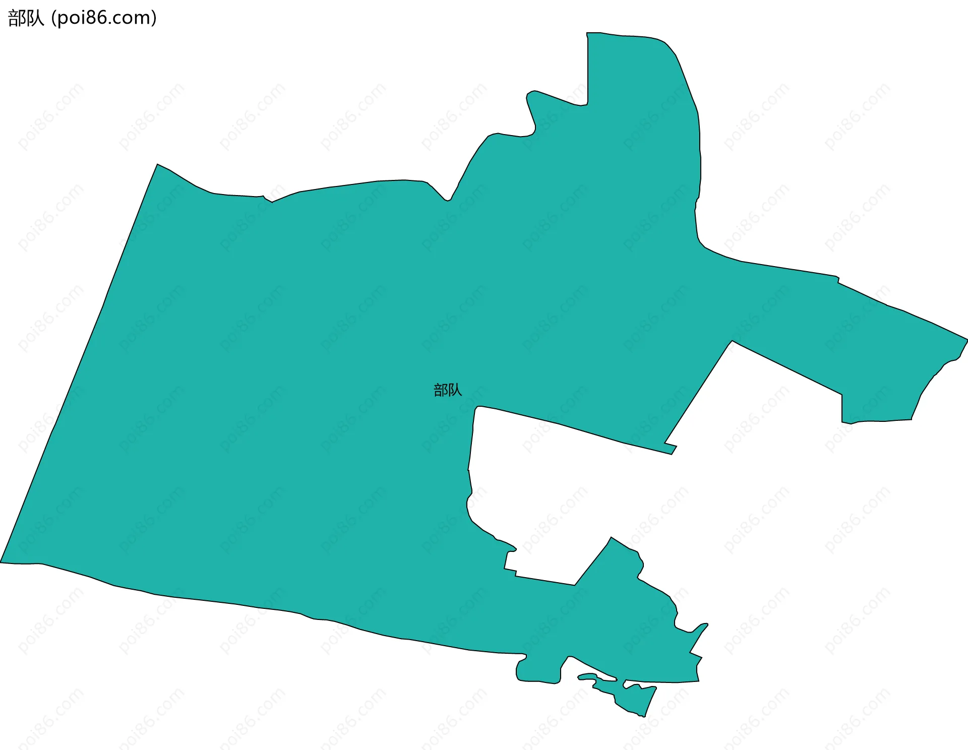 部队边界地图