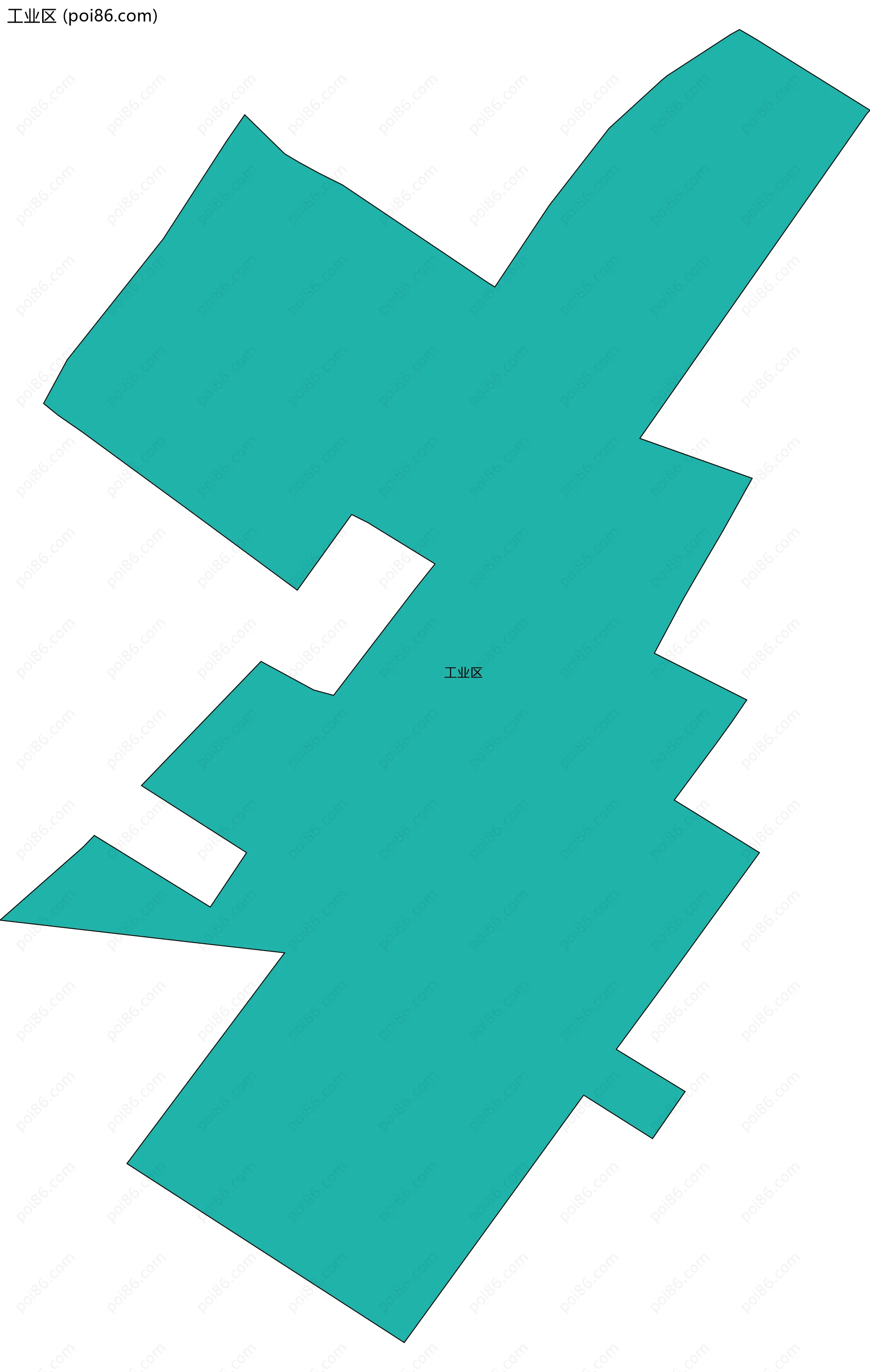 工业区边界地图