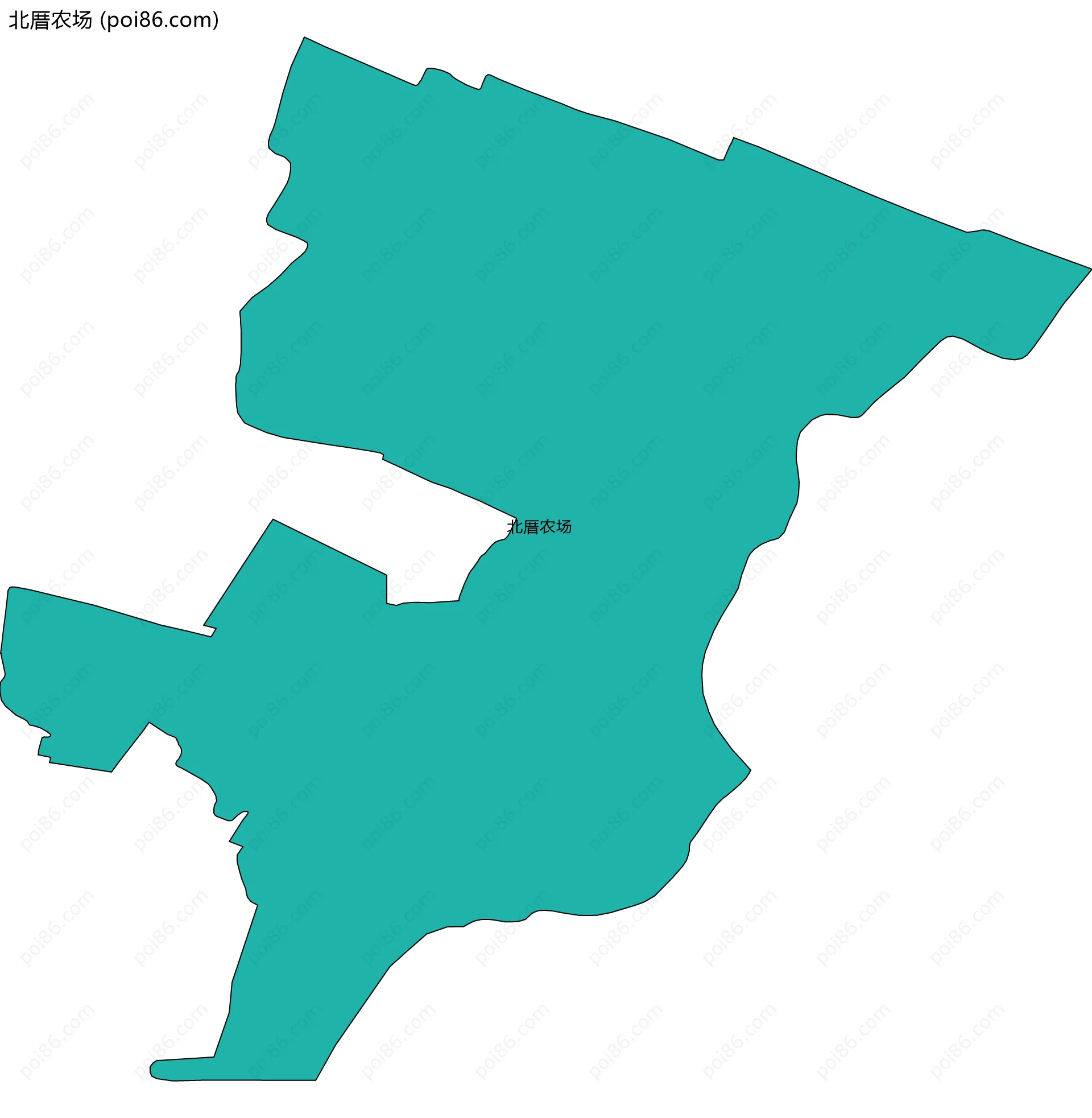 北厝农场边界地图