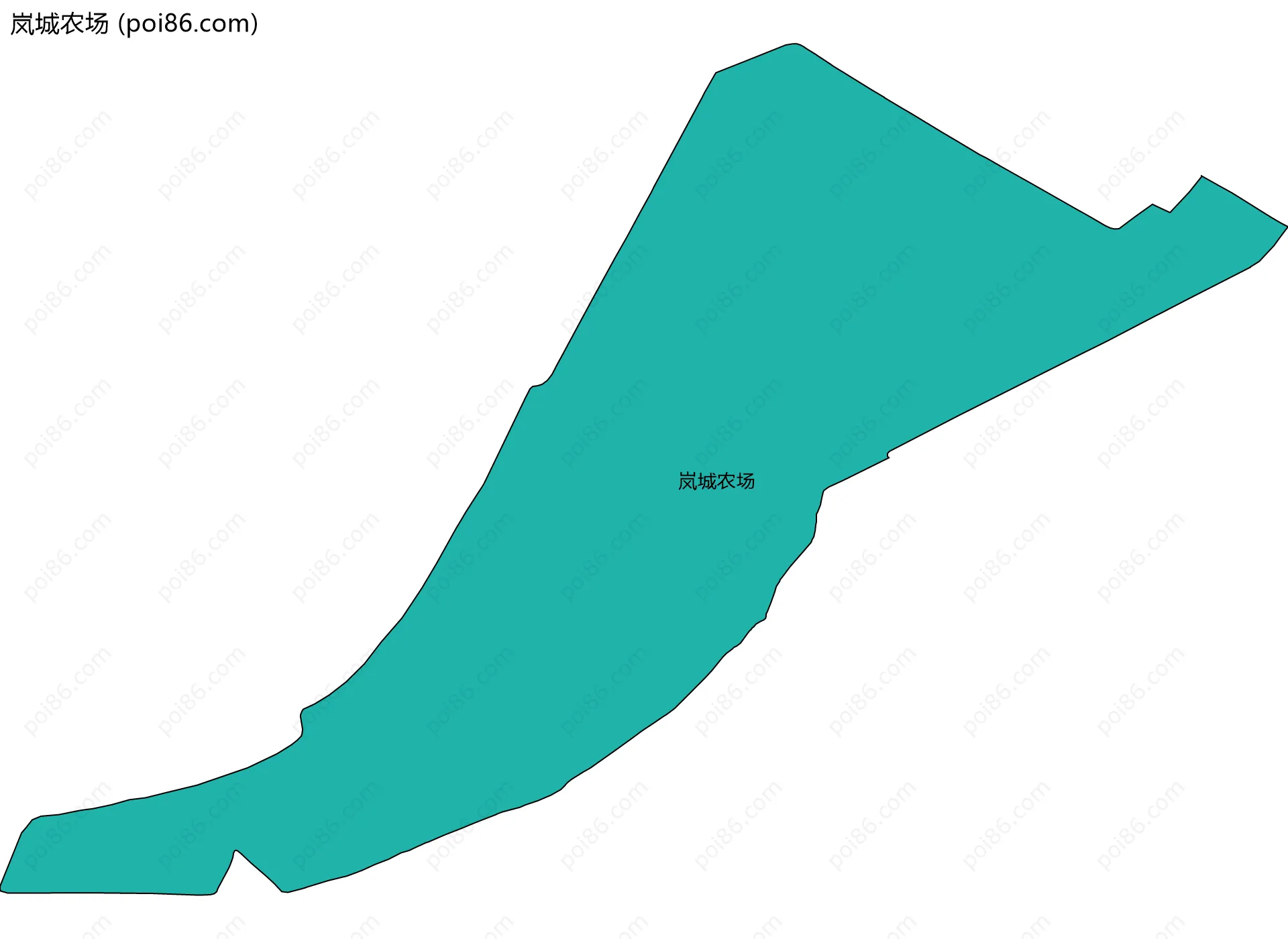 岚城农场边界地图