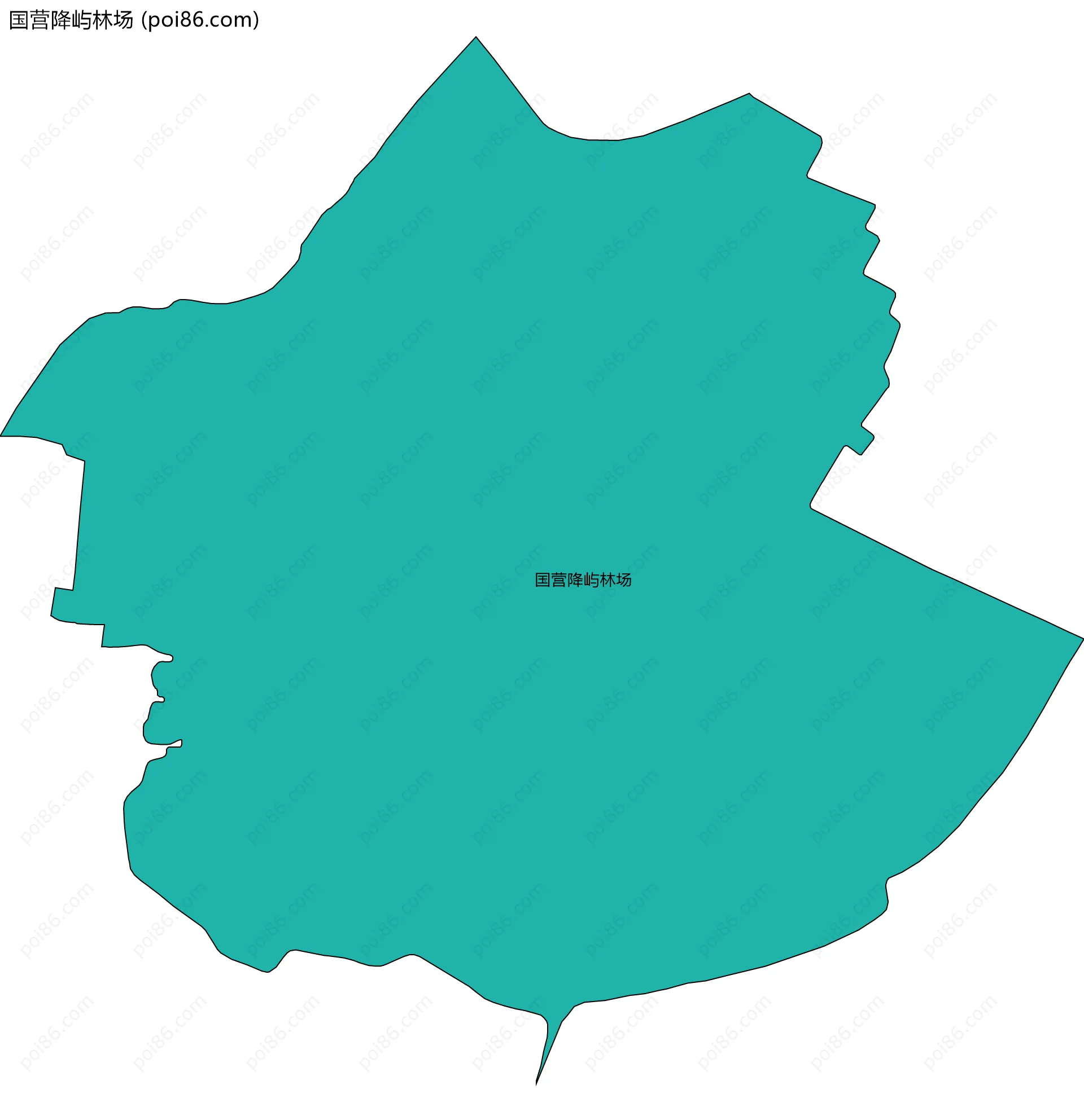 国营降屿林场边界地图