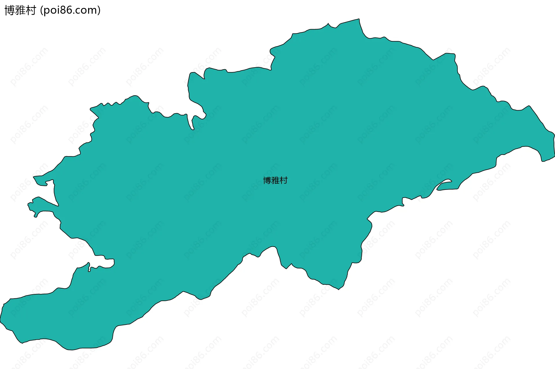 博雅村边界地图