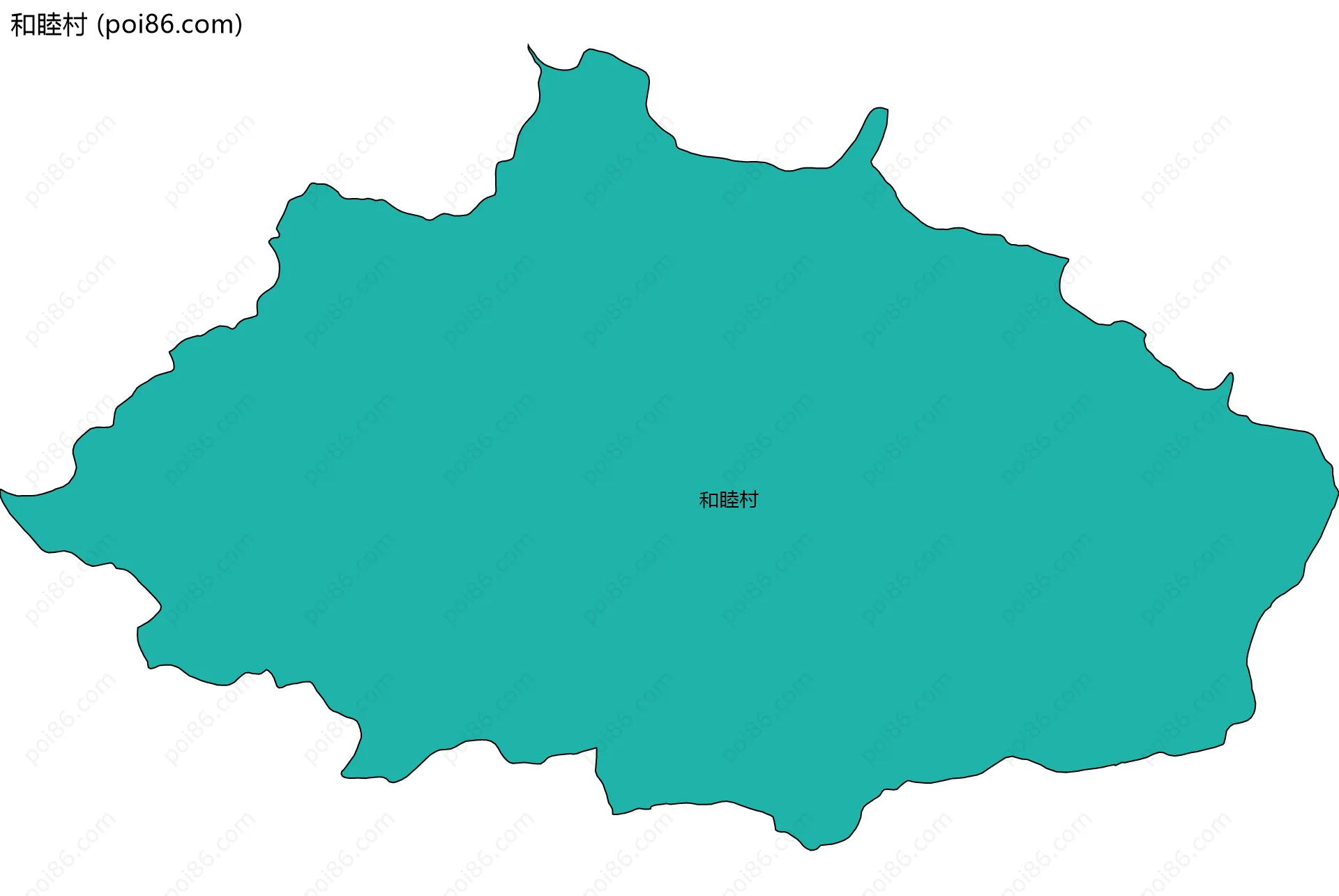 和睦村边界地图