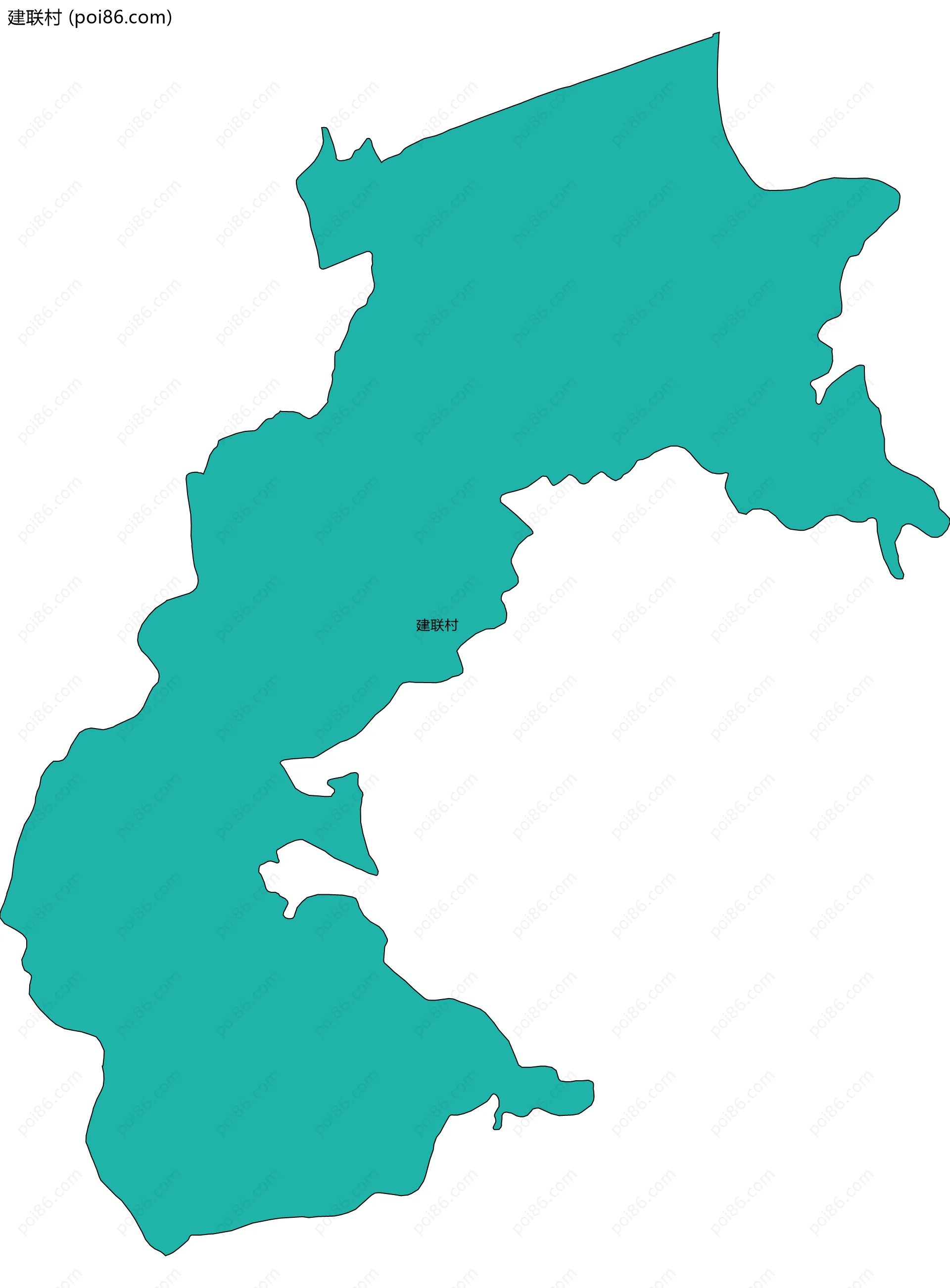 建联村边界地图