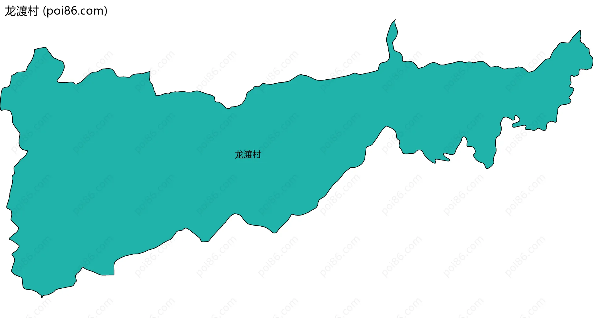 龙渡村边界地图