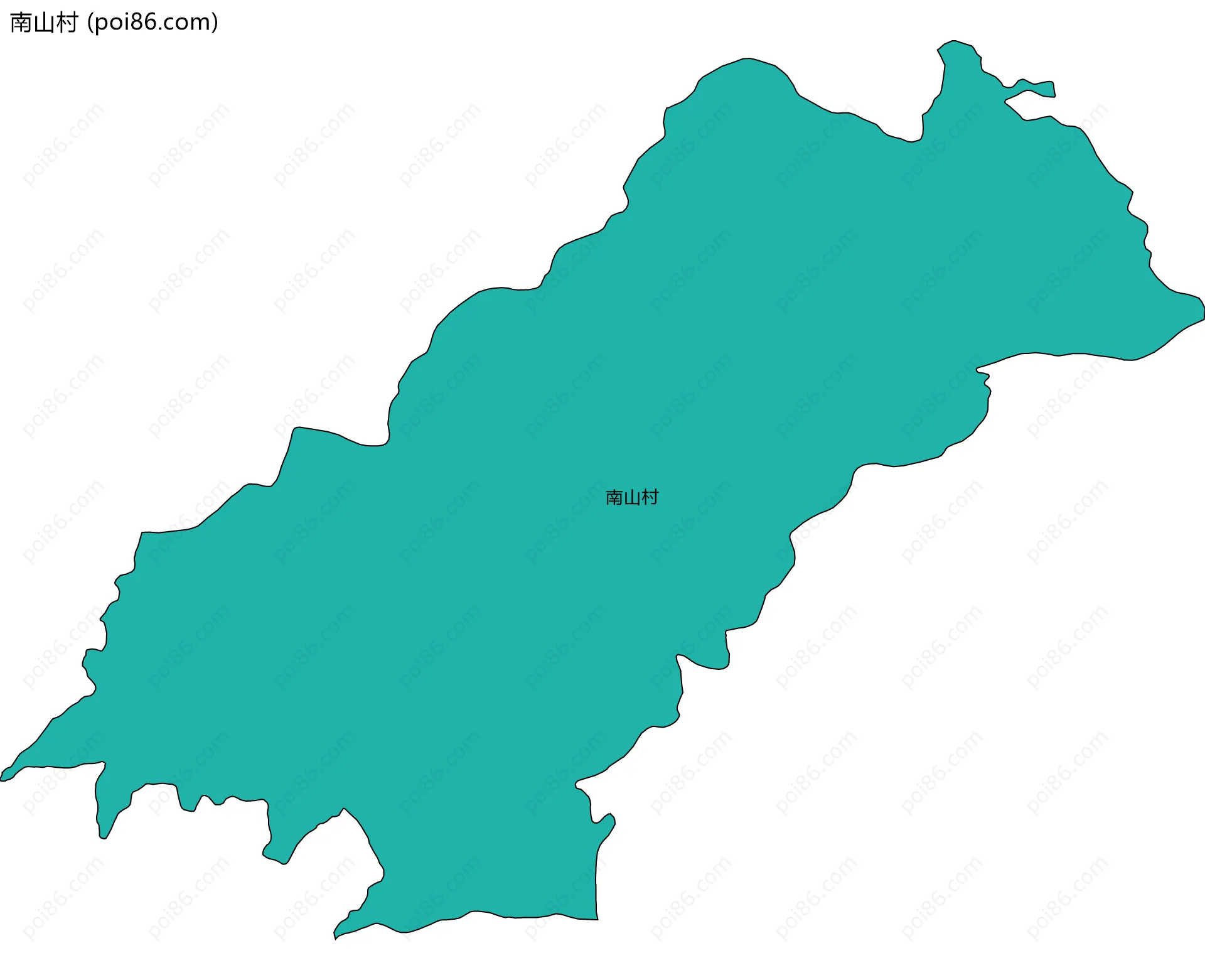 南山村边界地图