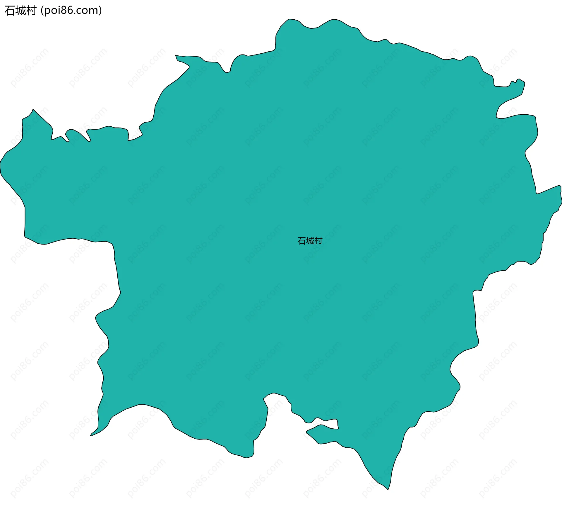 石城村边界地图