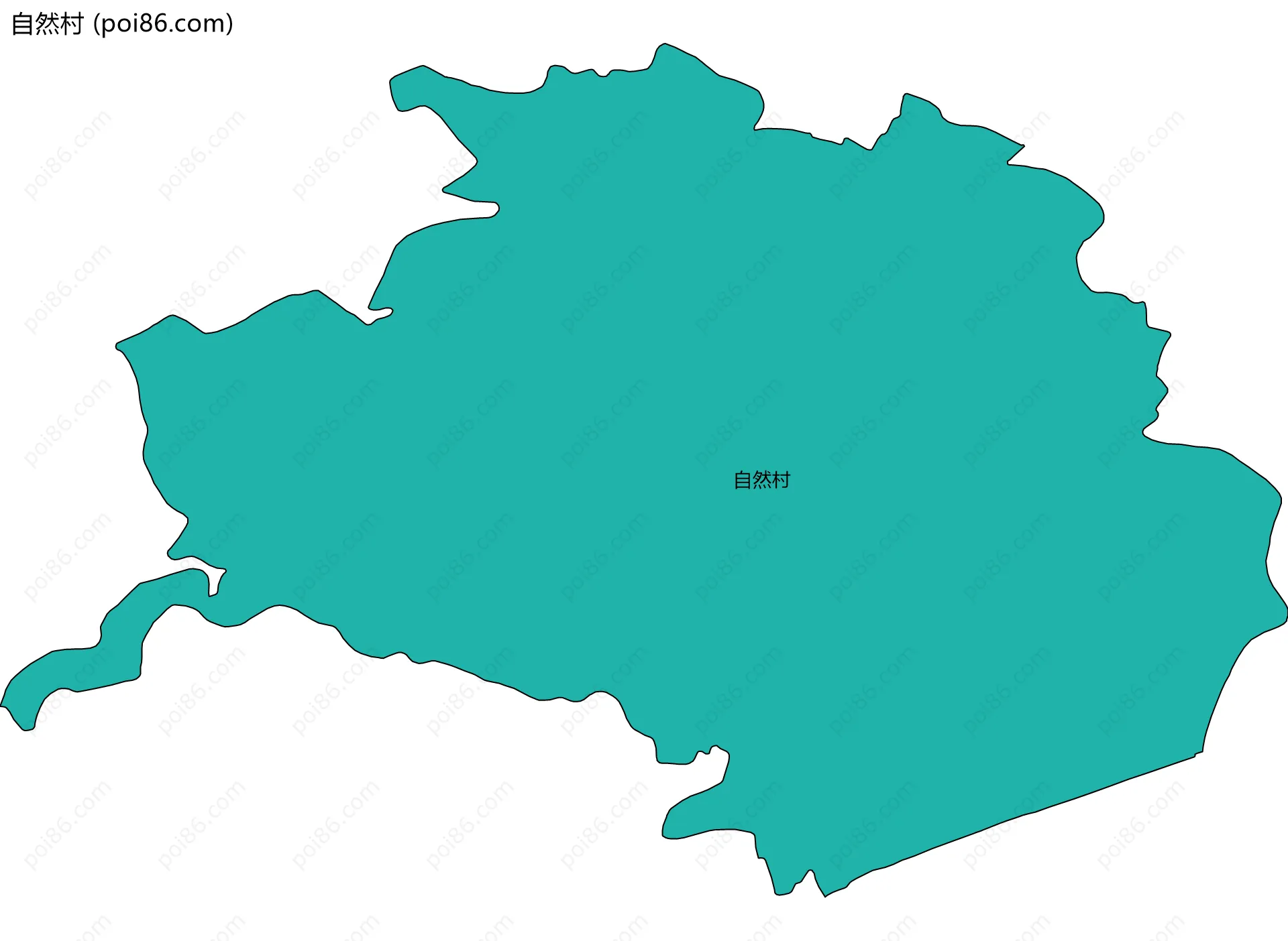 自然村边界地图