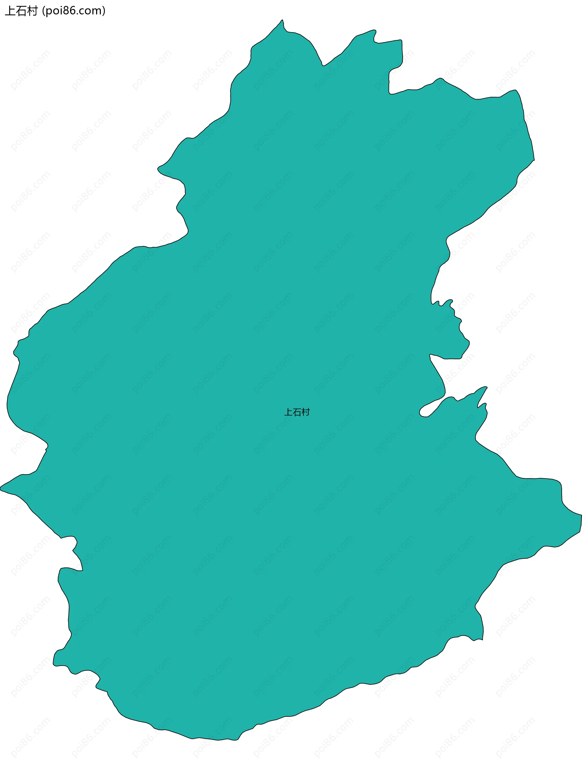 上石村边界地图