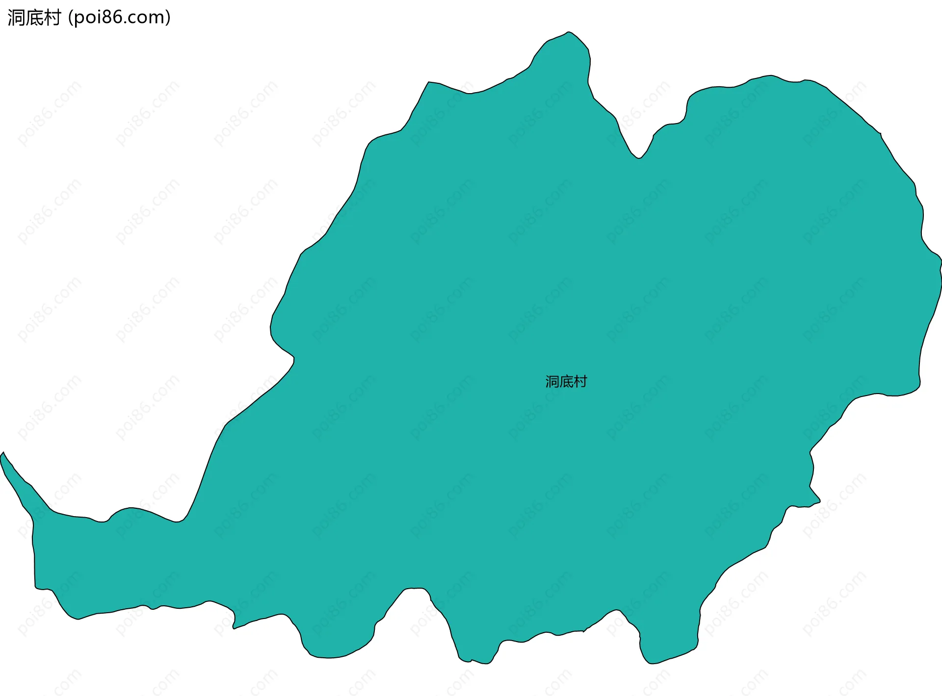 洞底村边界地图