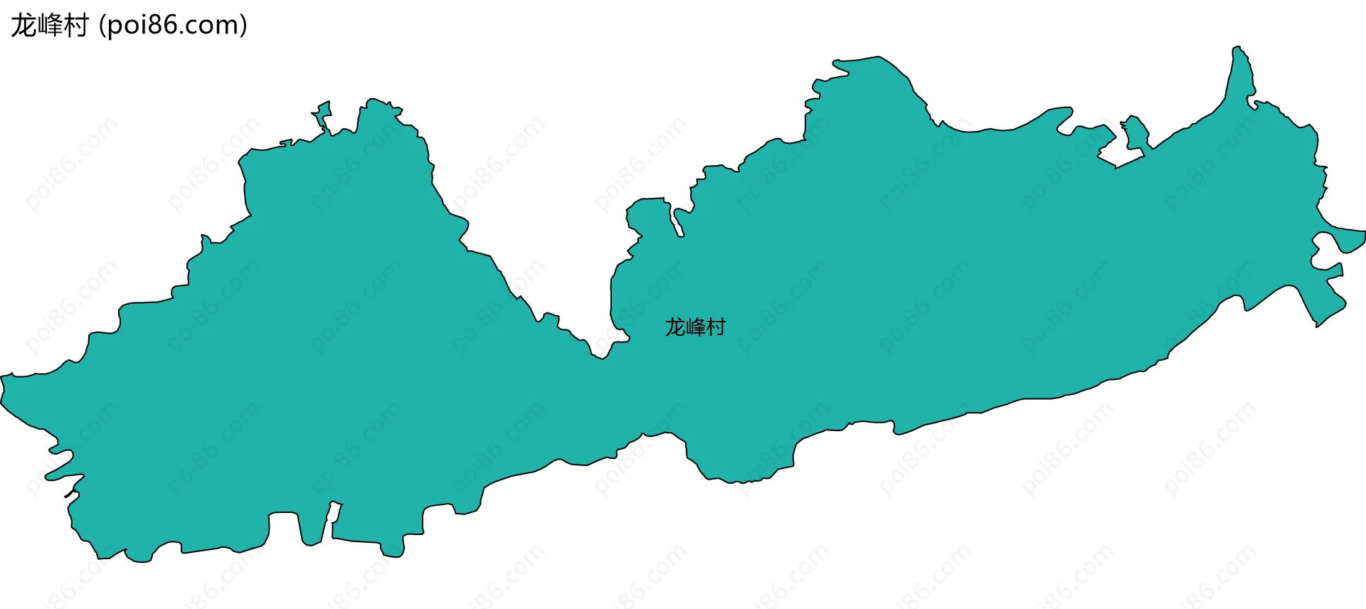 龙峰村边界地图