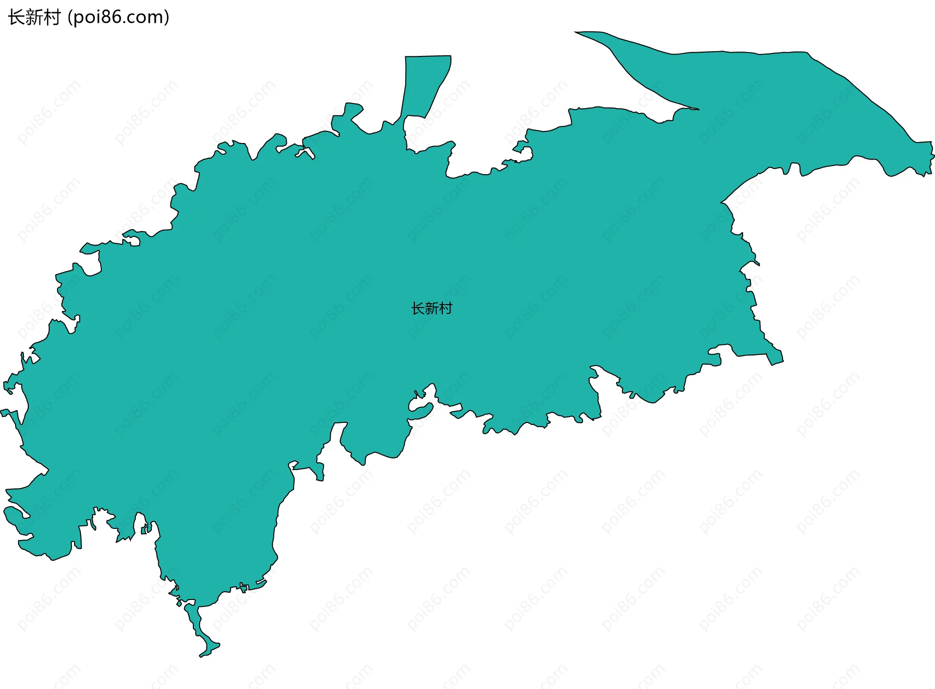 长新村边界地图