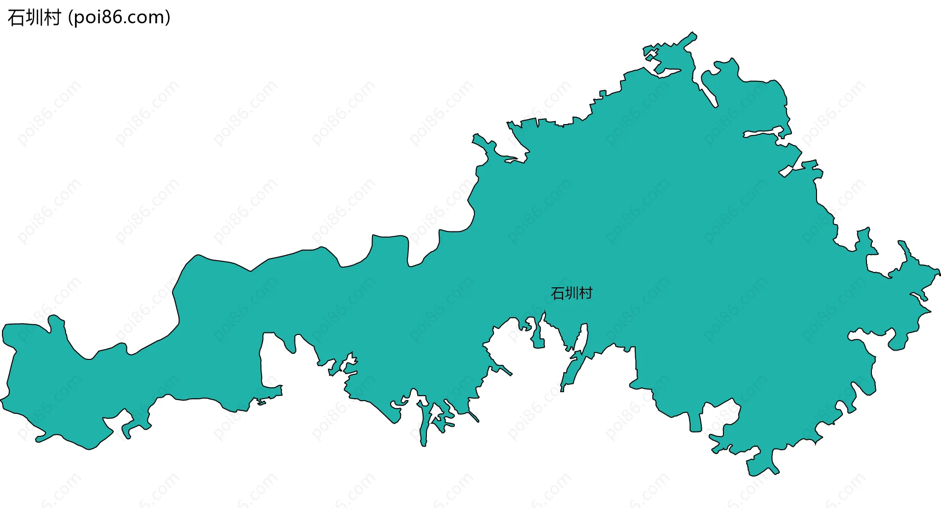 石圳村边界地图