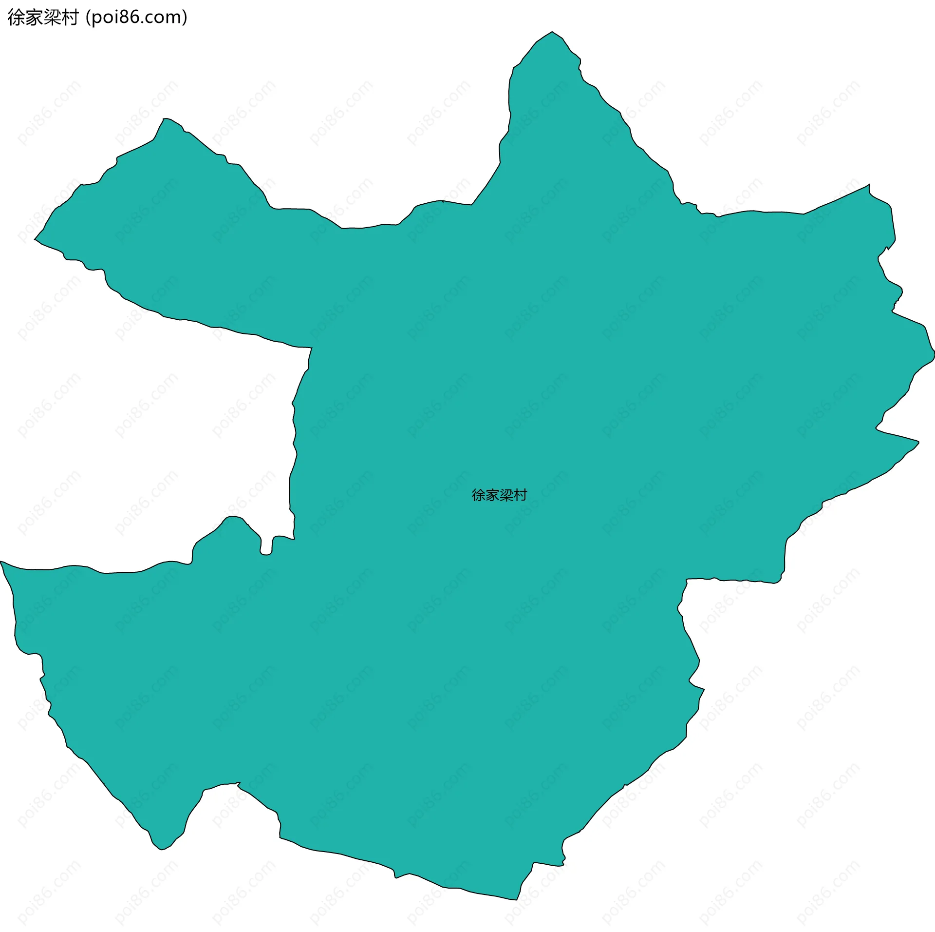 徐家梁村边界地图