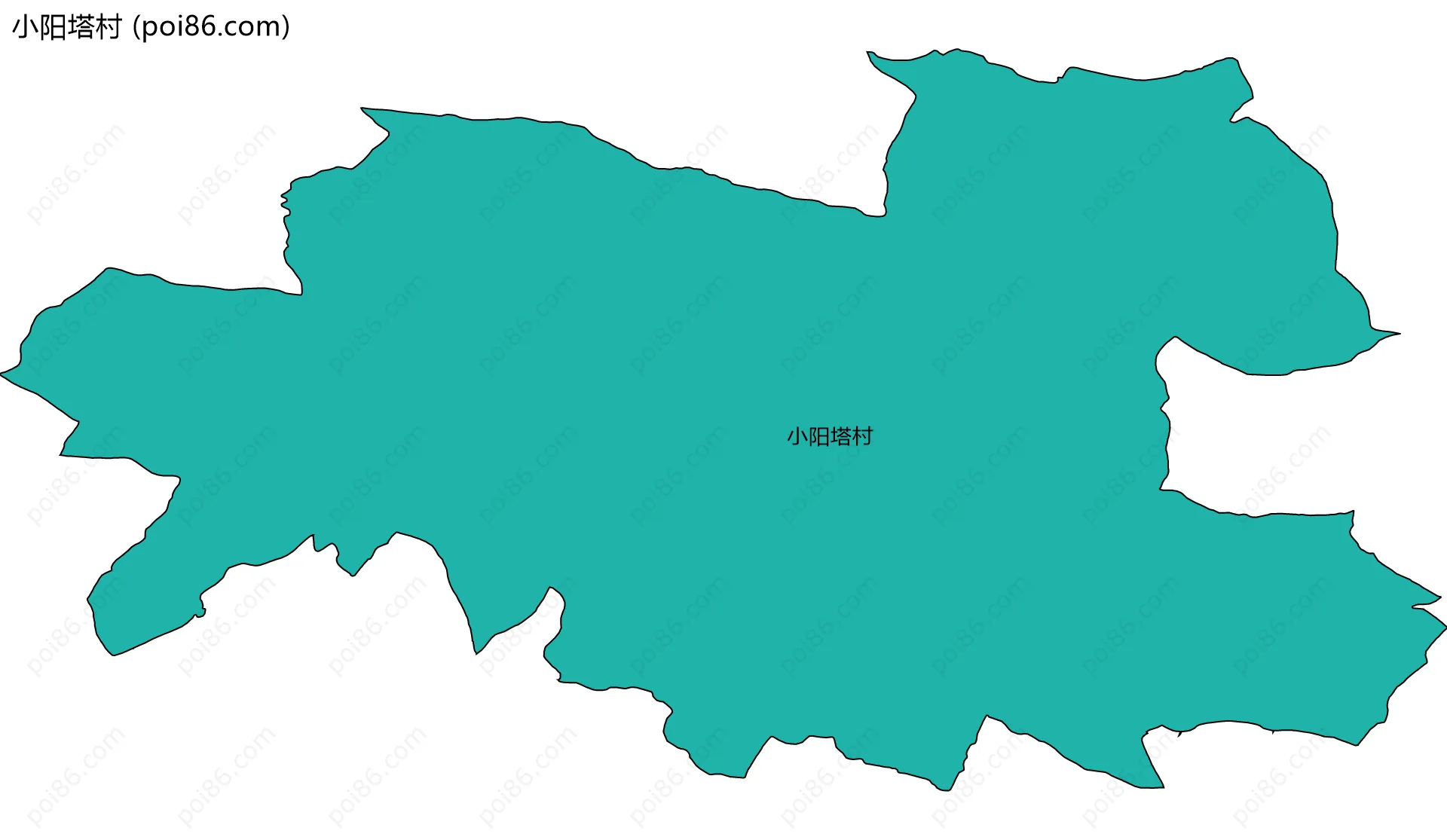 小阳塔村边界地图