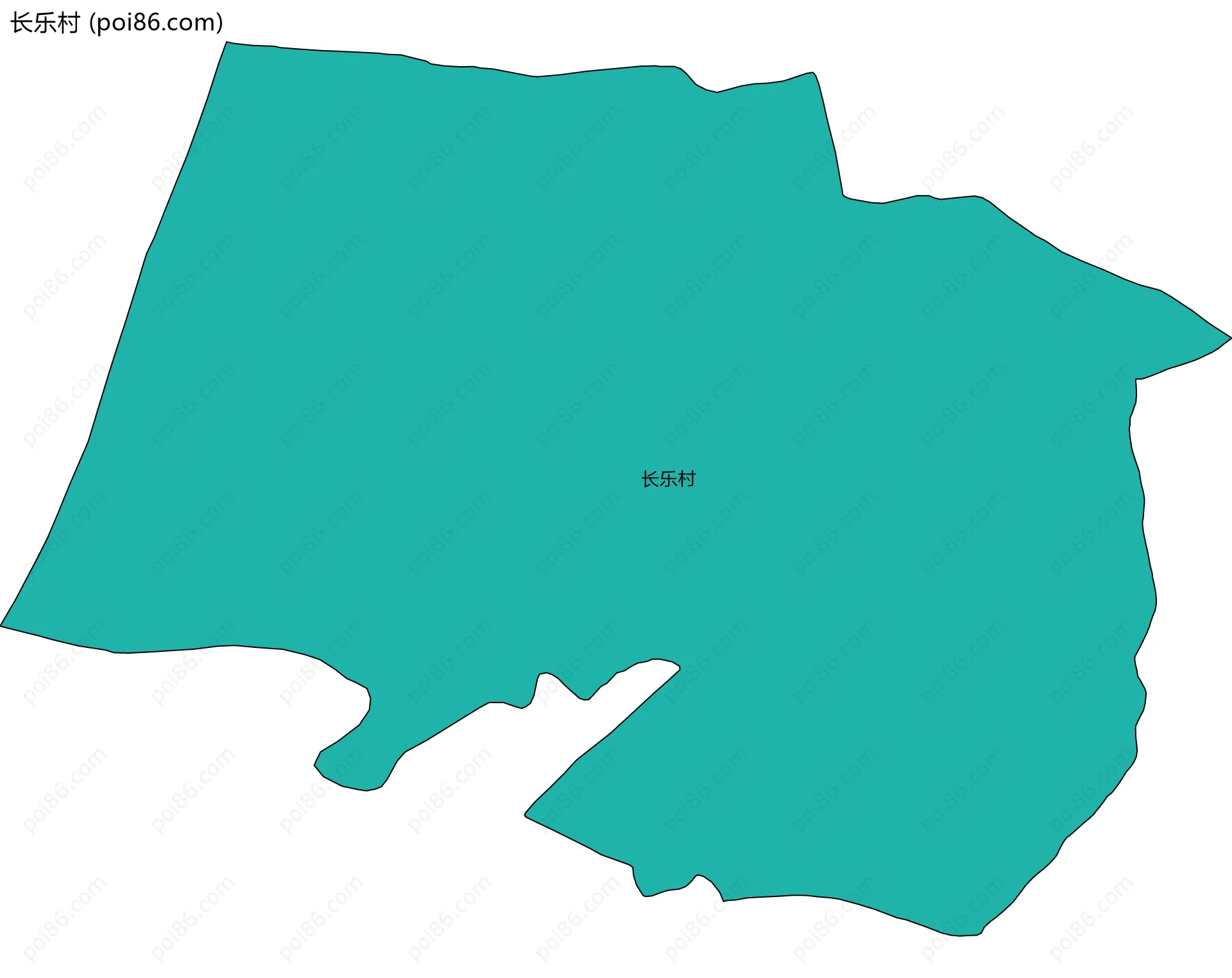 长乐村边界地图
