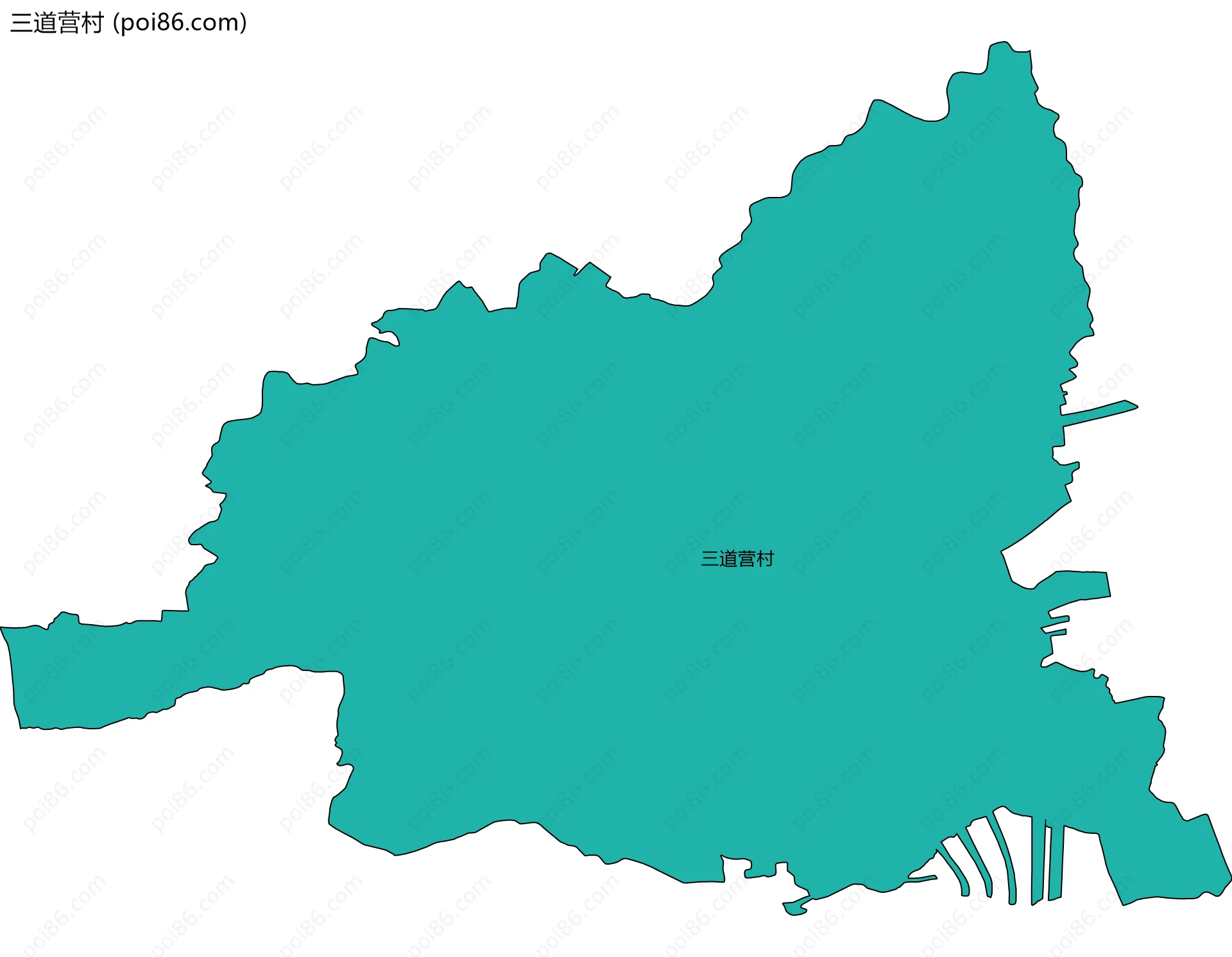 三道营村边界地图