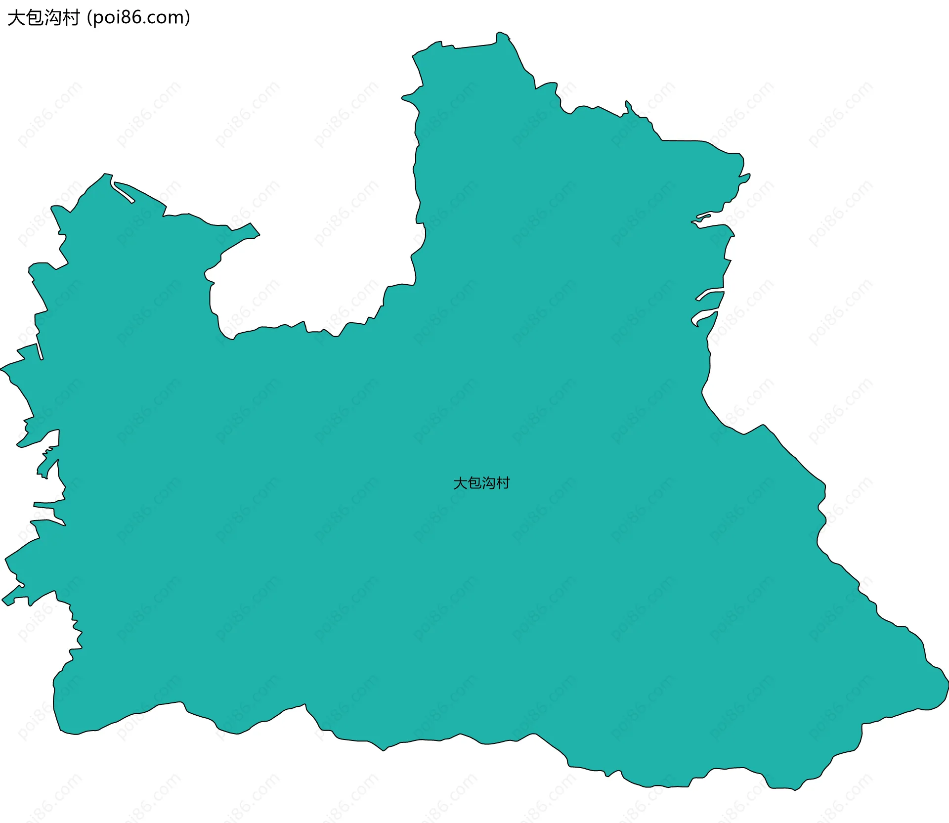 大包沟村边界地图