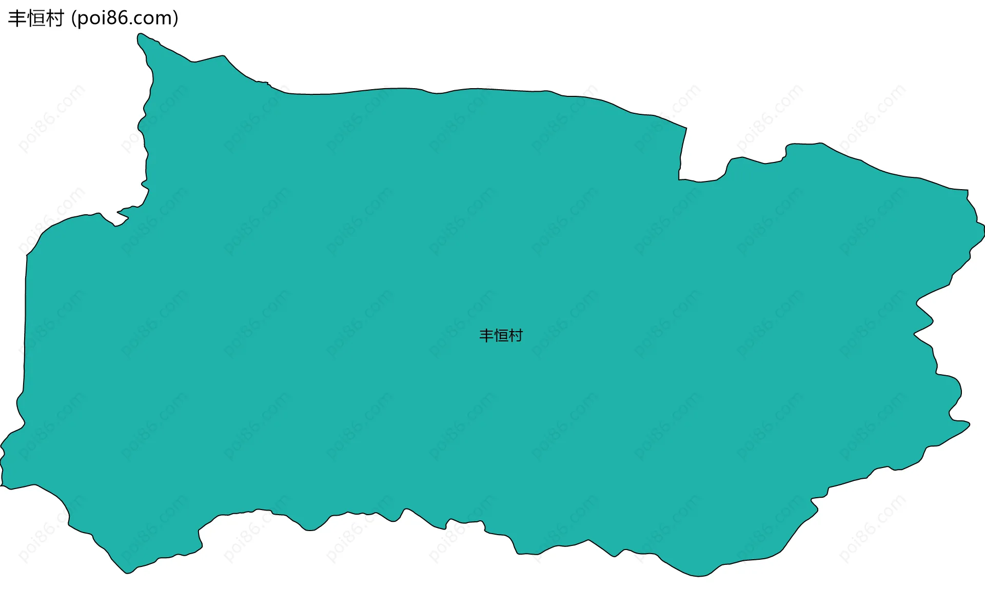 丰恒村边界地图
