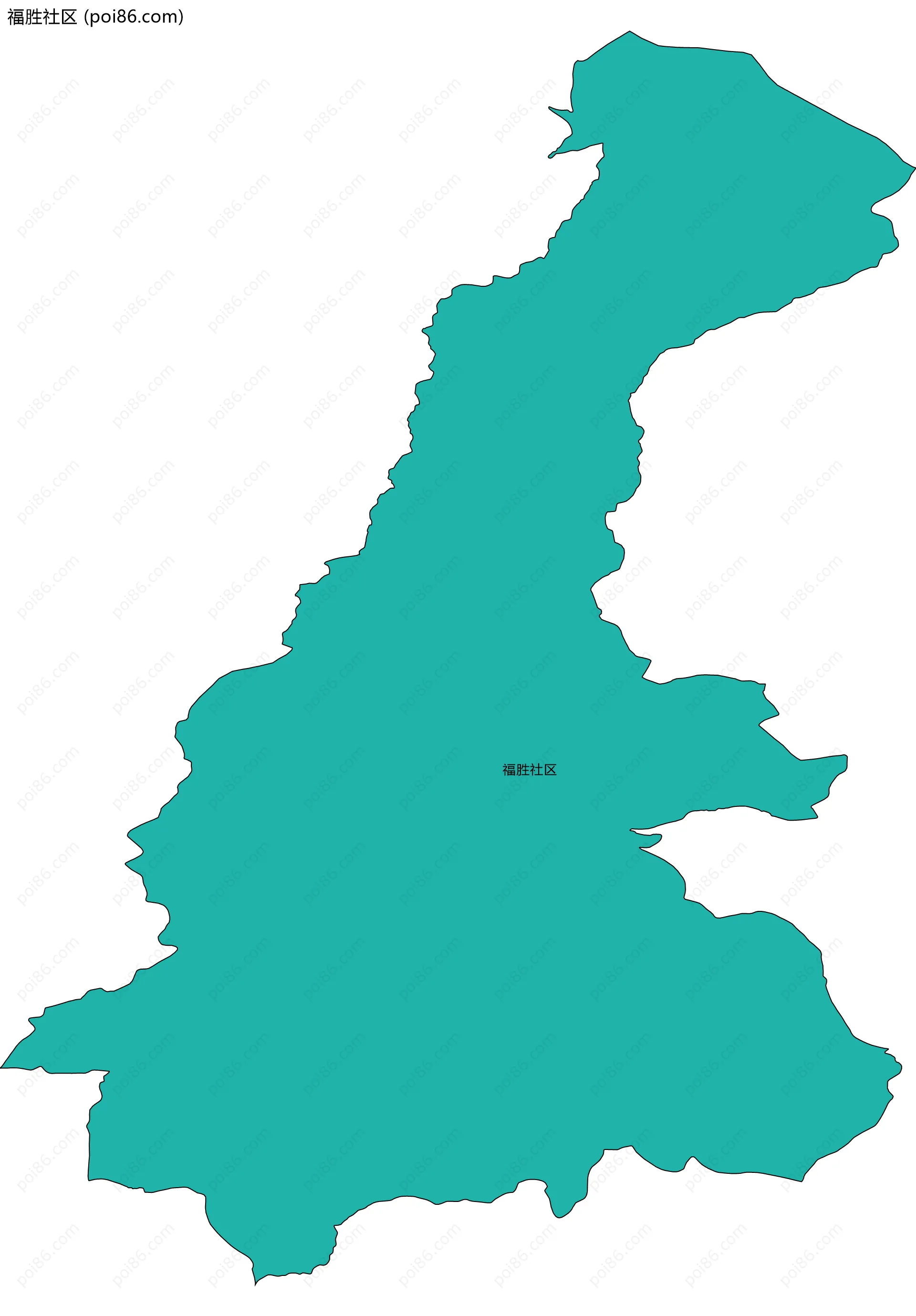 福胜社区边界地图