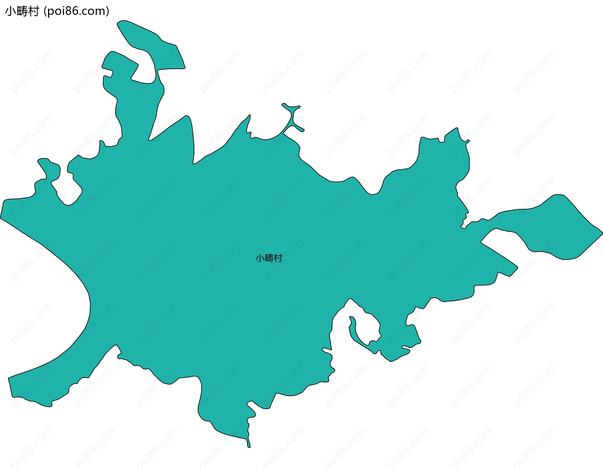 小畴村边界地图