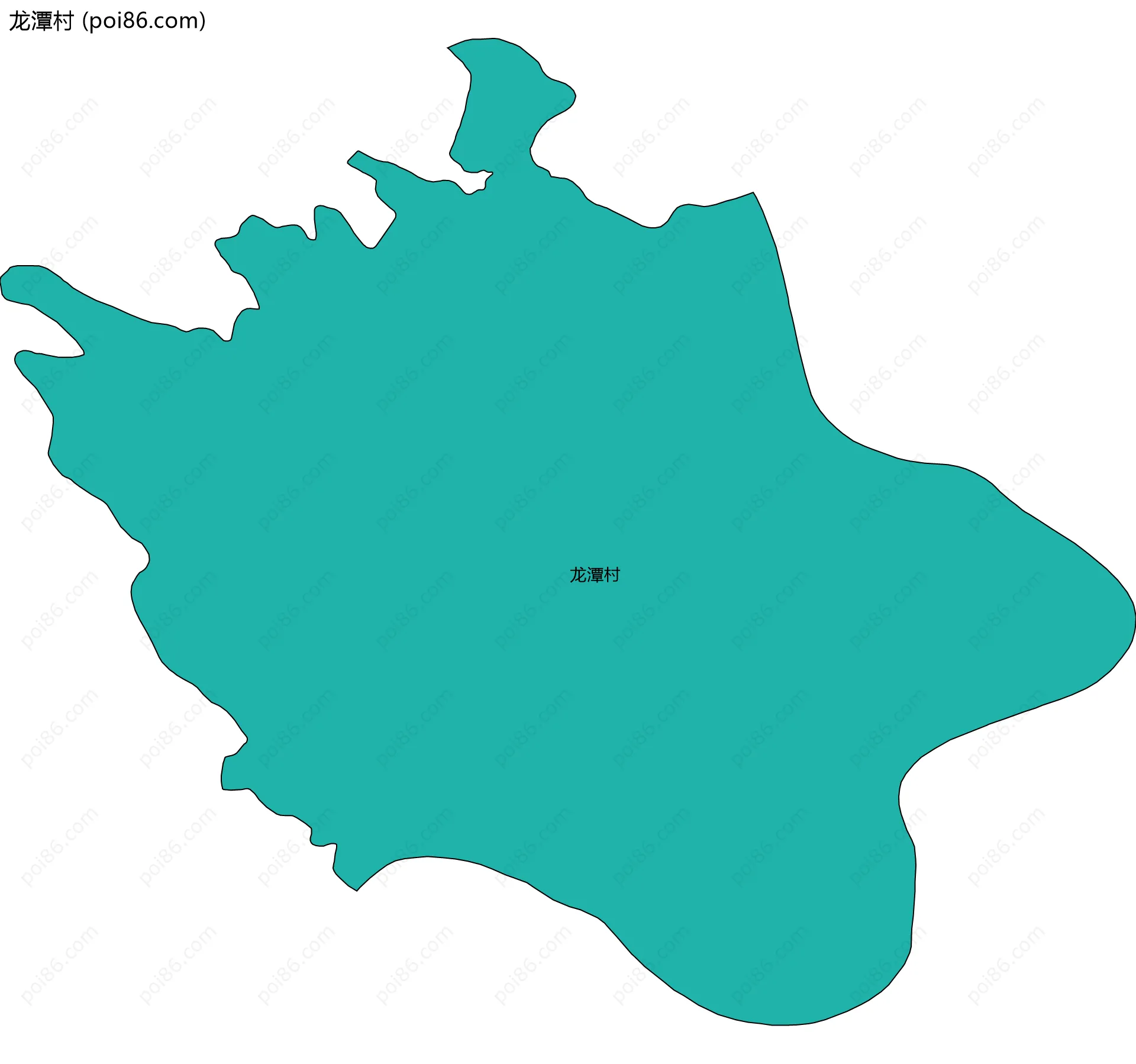 龙潭村边界地图